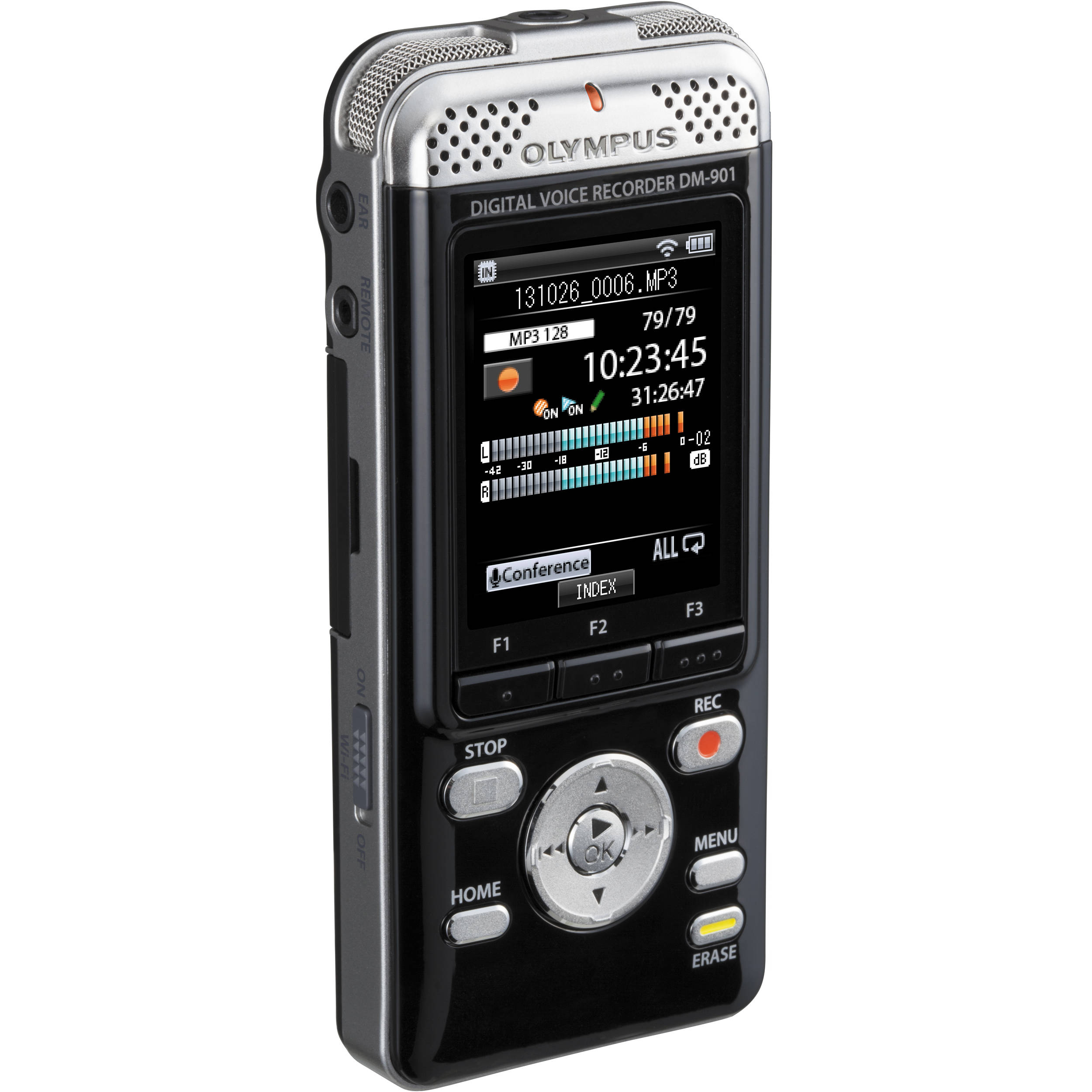 Olympus 4gb Dm 901 Digital Voice Recorder Vbu000 B H Photo