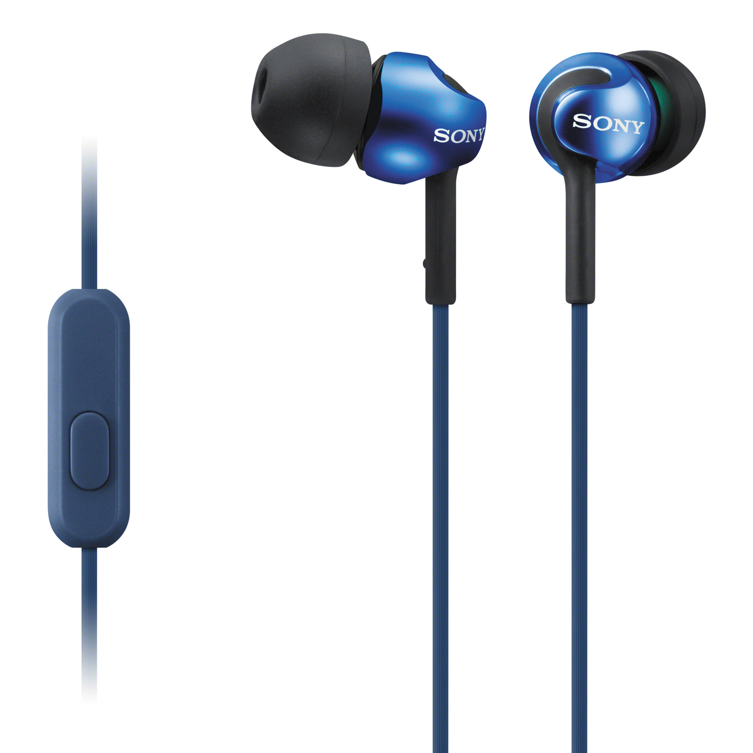 dark blue headphones
