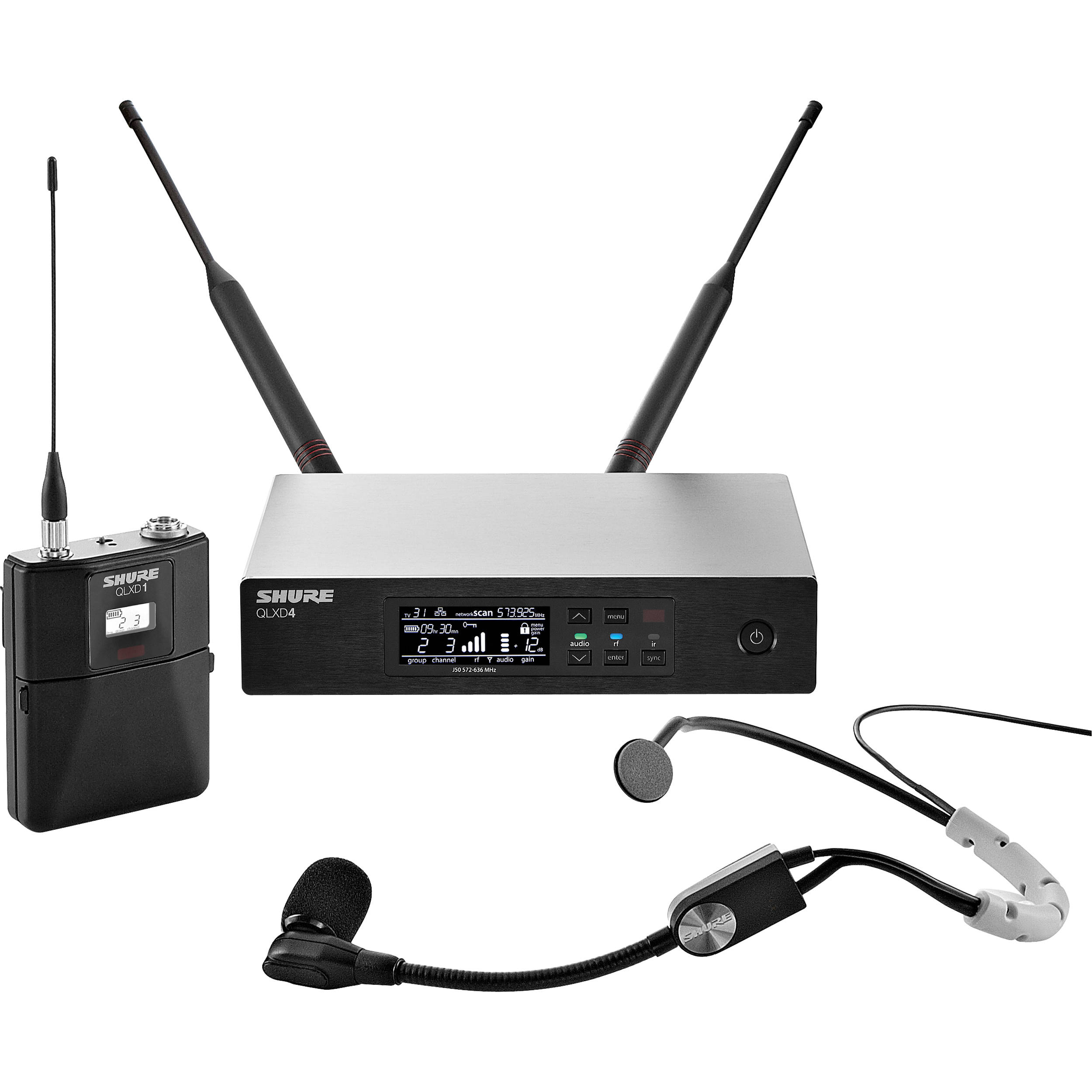 headset shure wireless