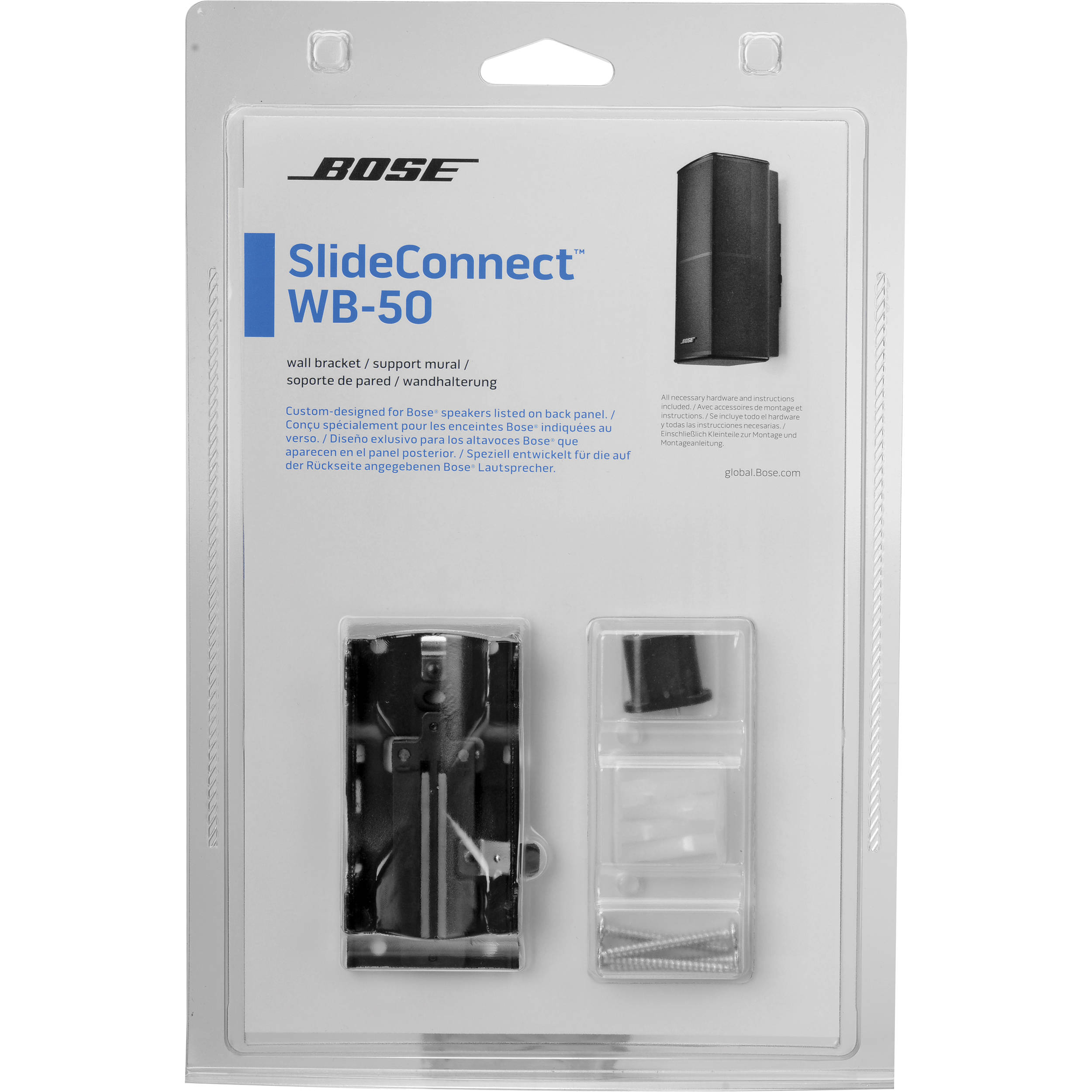 Bose Slideconnect Wb 50 Wall Bracket Black 716402 0010 B H