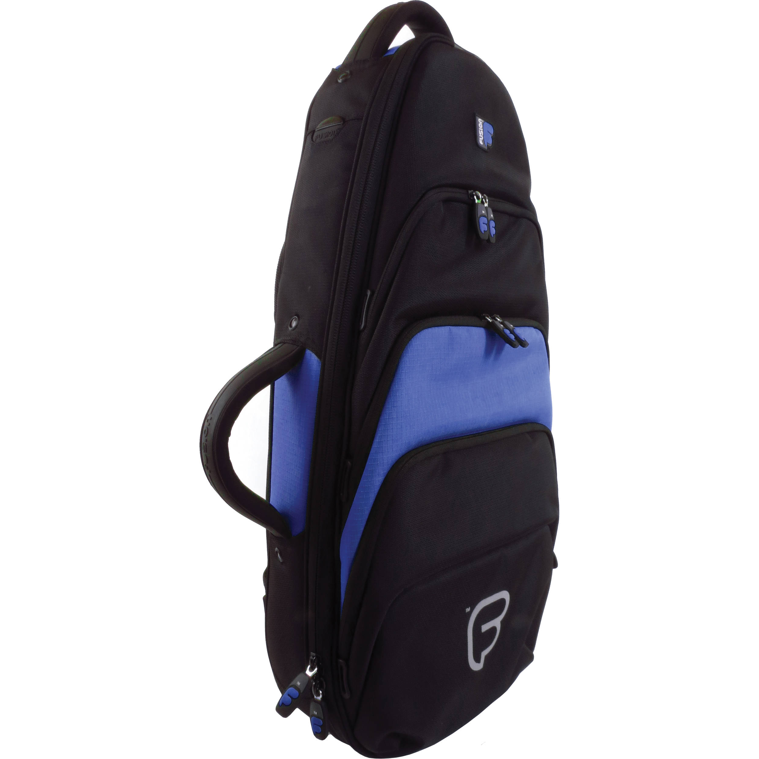 Fusion Bags Premium Soprano Or Concert Ukulele Gig Bag Black Blue