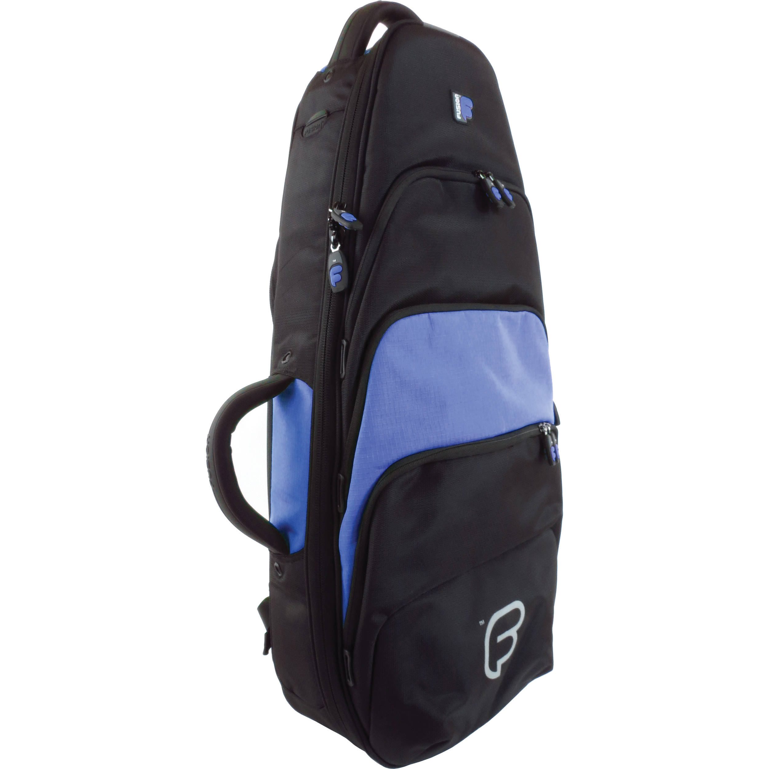 Fusion Bags Premium Tenor Ukulele Or Mandolin Gig Bag Black Blue