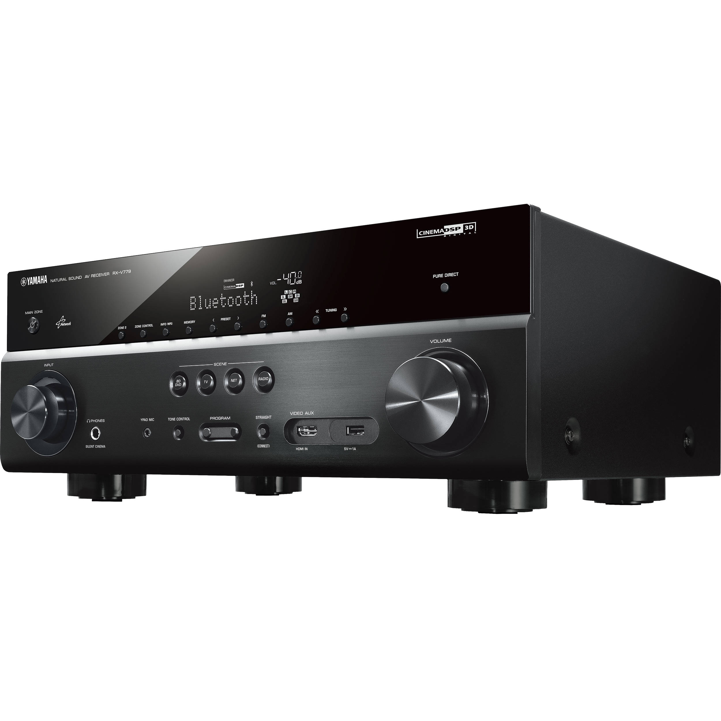 Yamaha Rx V779bl 7 2 Channel Av Receiver Black Rx V779bl B H