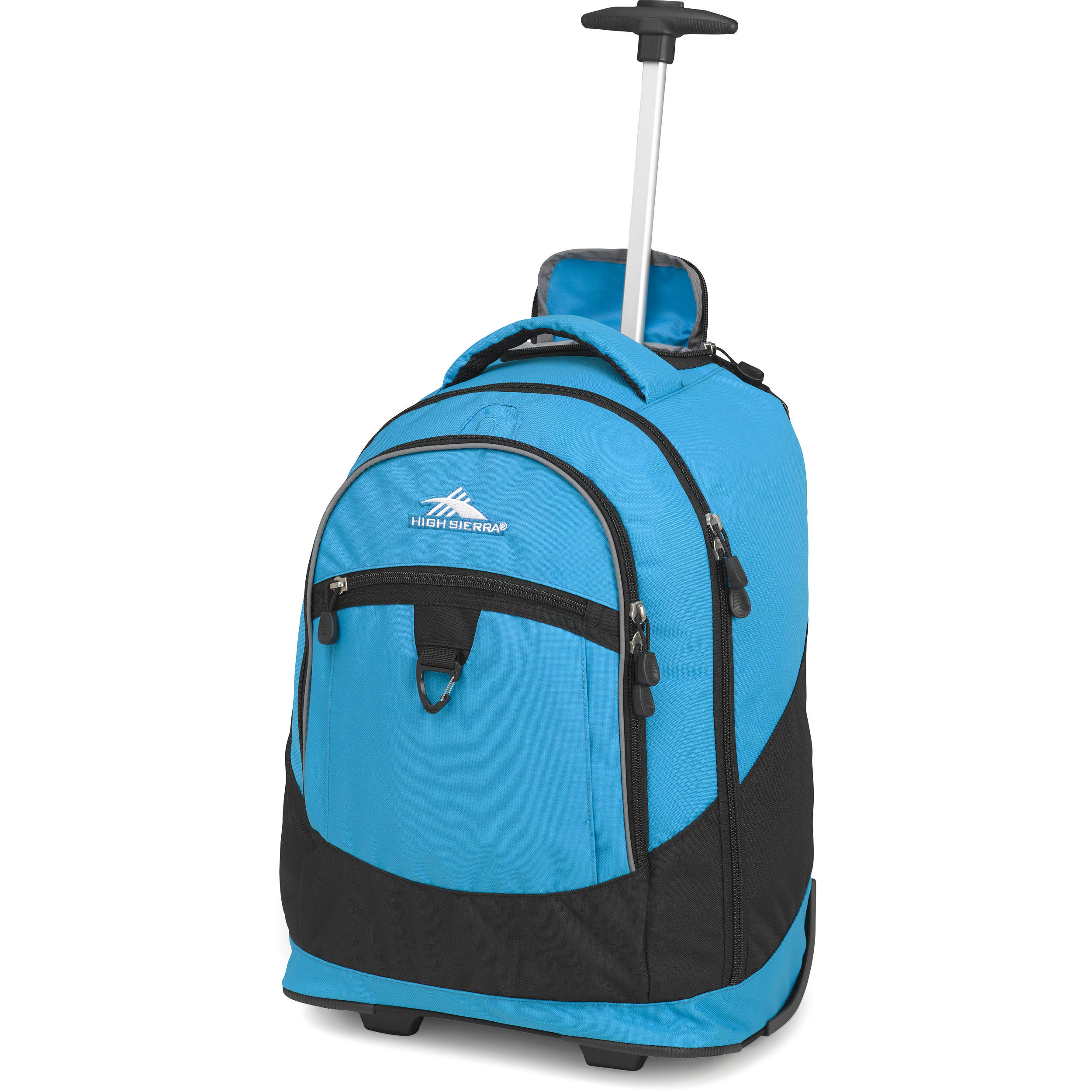 High Sierra Chaser Wheeled Backpack Pool Black 53990 2691