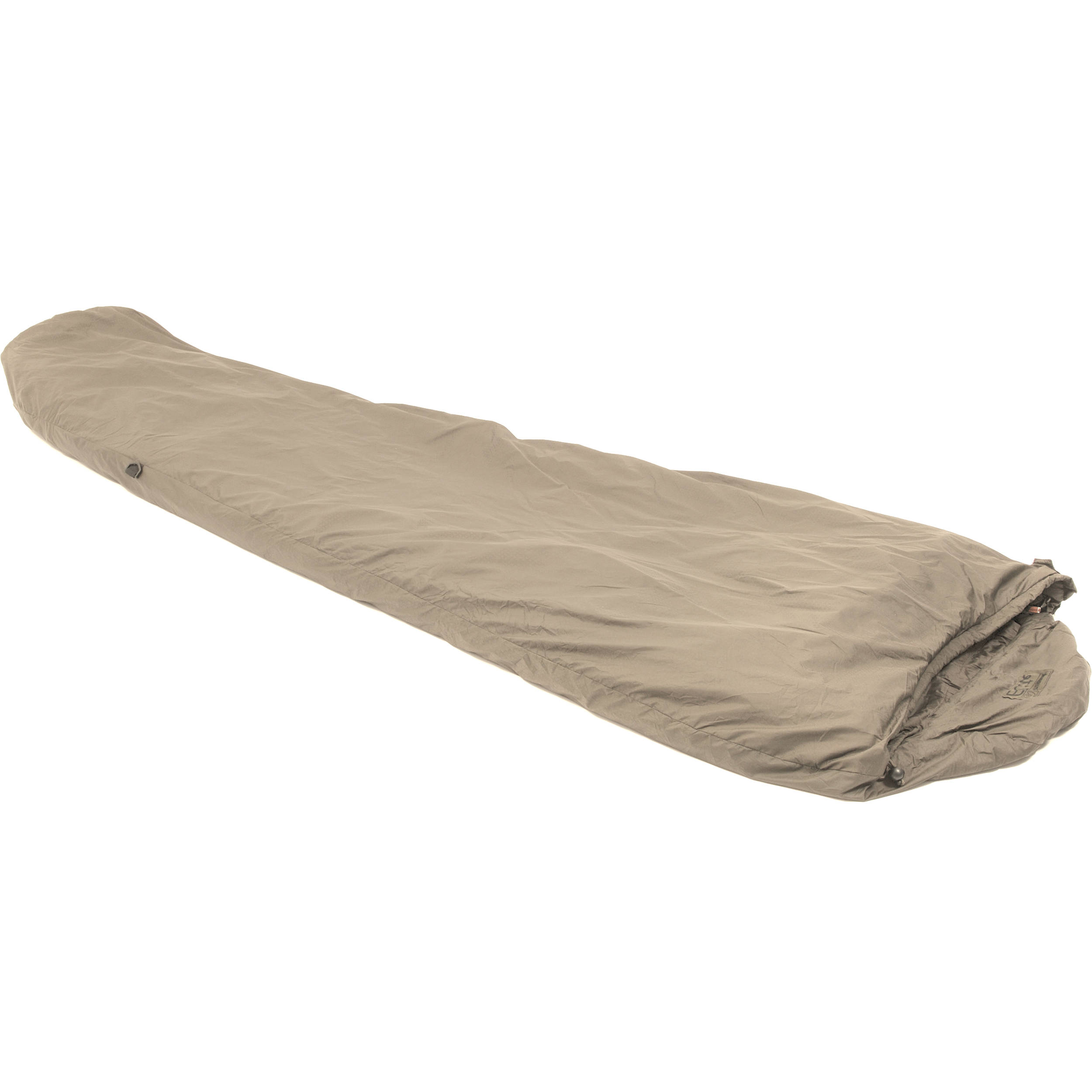 tan sleeping bag