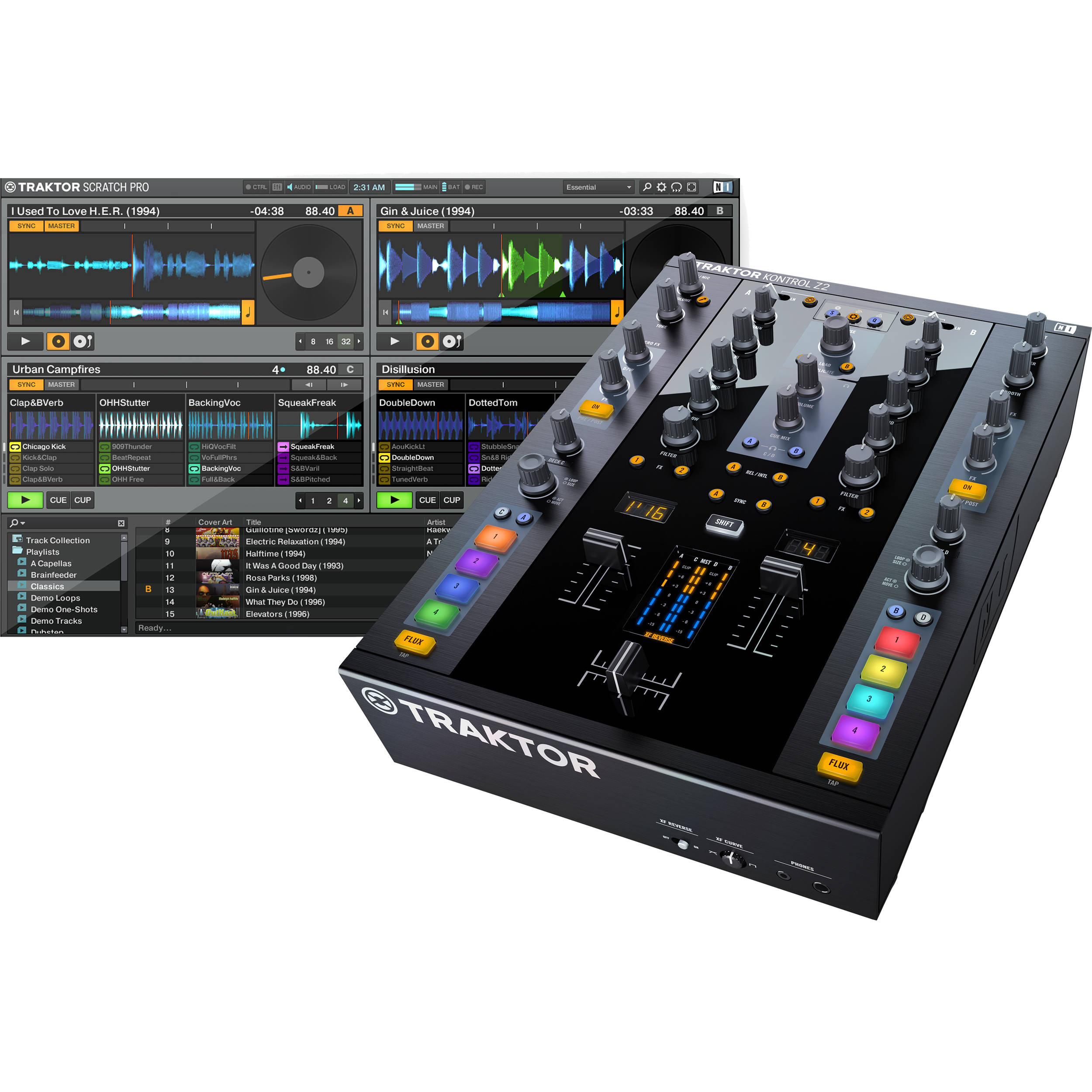 Native Instruments Traktor Kontrol Z2 2 2 Channel Control