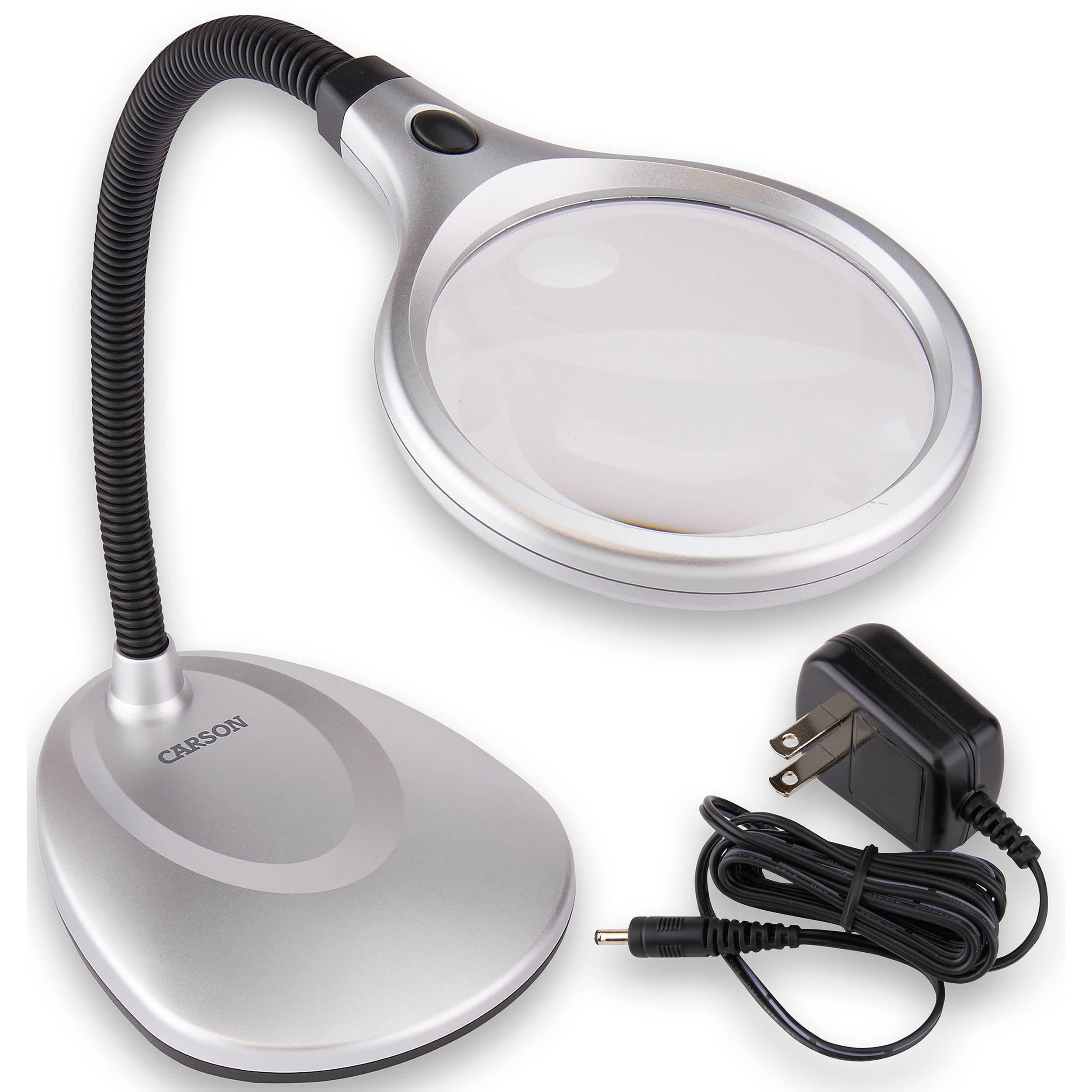 Carson Lm 20 2x Deskbrite 200 Desk Lamp Magnifier With 5x Lm 20