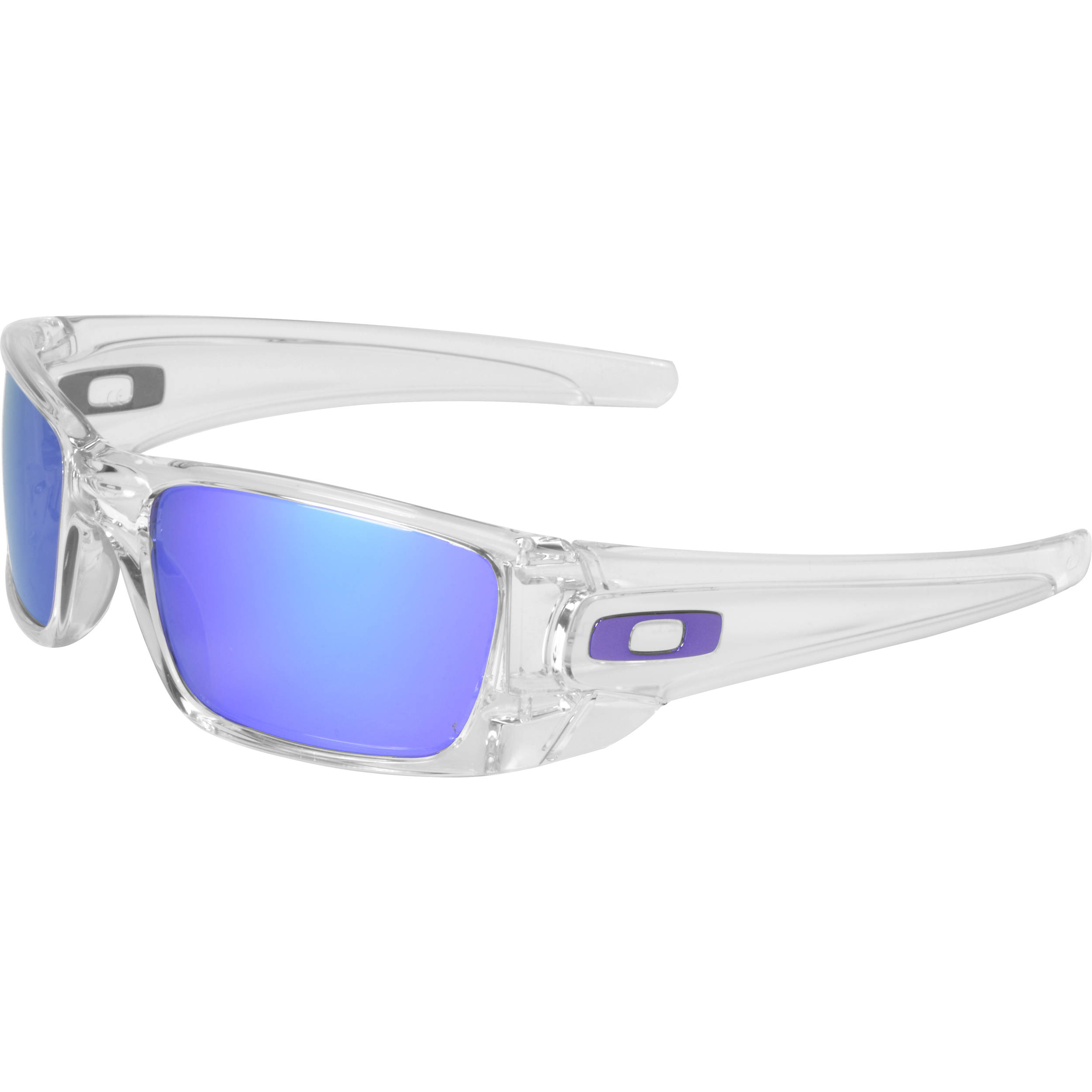 clear and blue oakleys