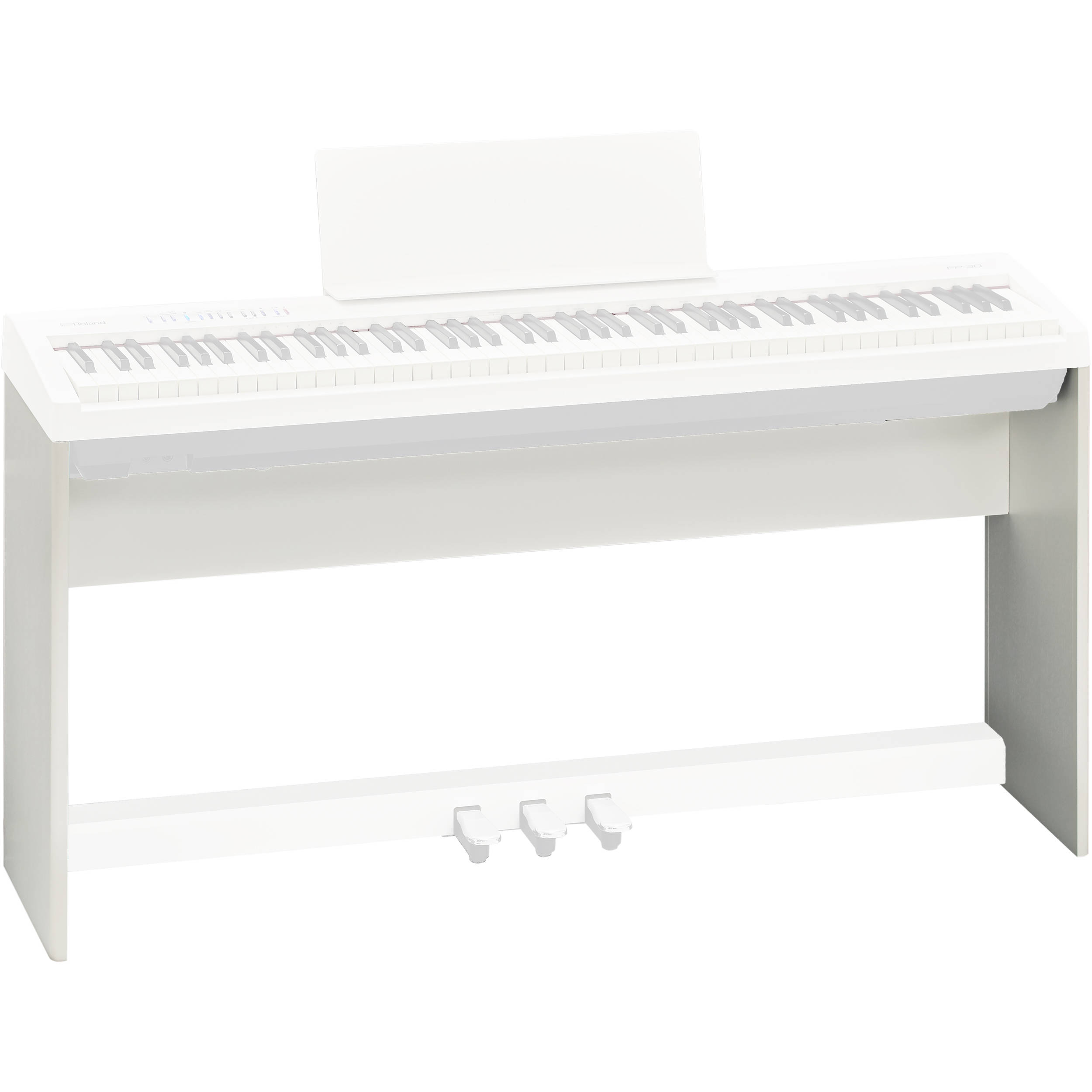 Roland Ksc 70 Stand For Fp 30 Digital Piano White Ksc 70 Wh