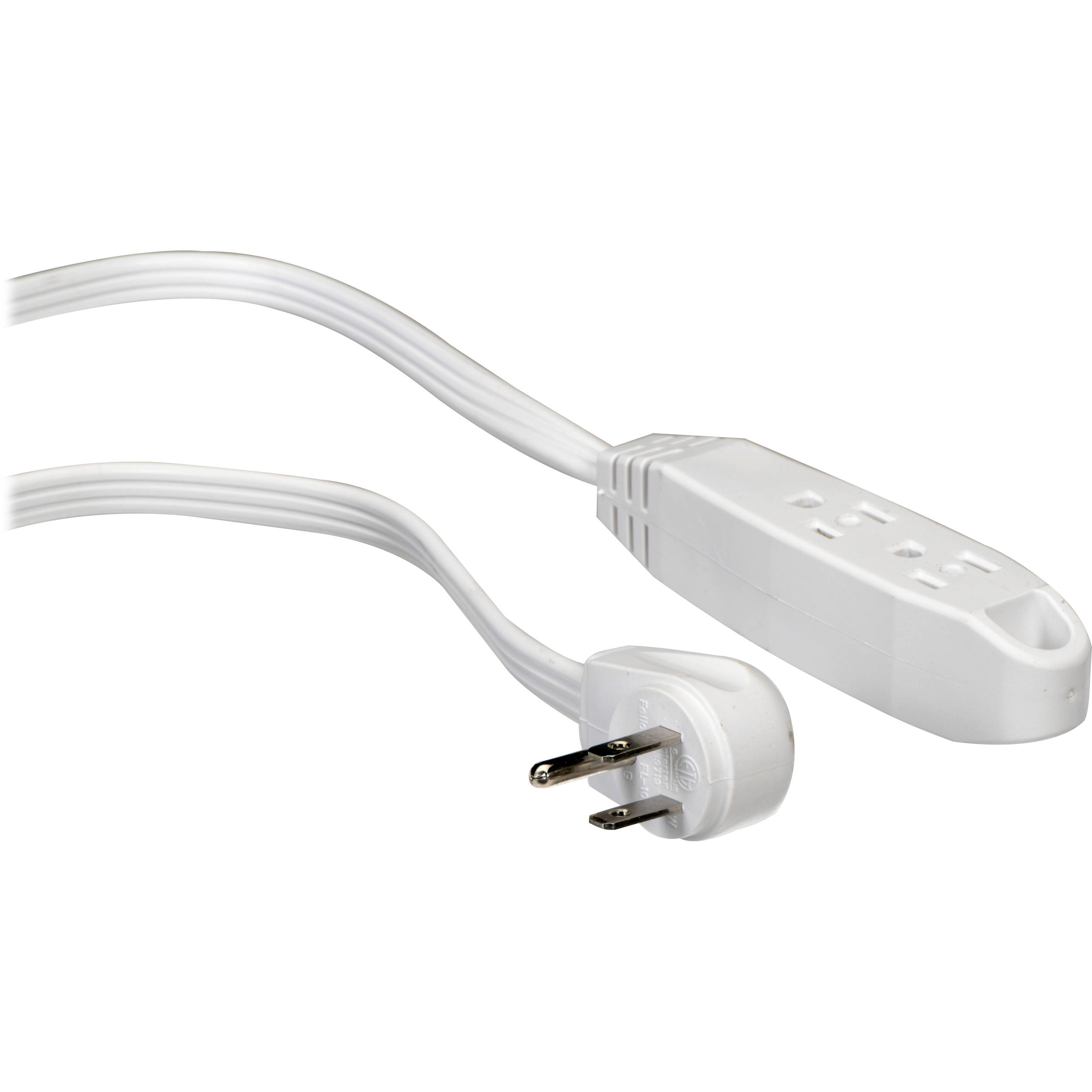 GoGreen Power GG-19608 16//3 8 3-Outlet Extension Cord White .1 Pack
