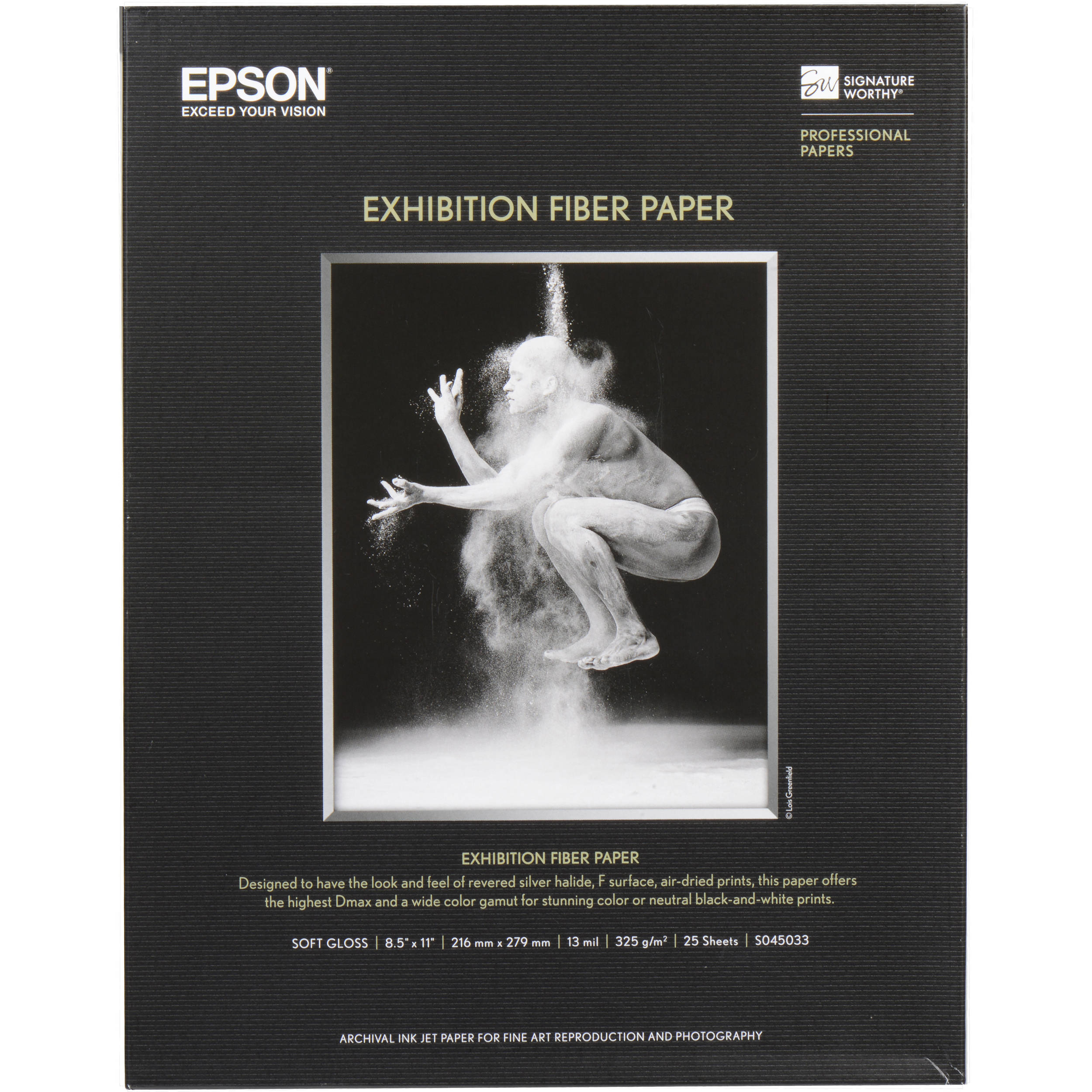 Epson Exhibition Fiber Paper 8 5 X 11 25 Sheets S B H