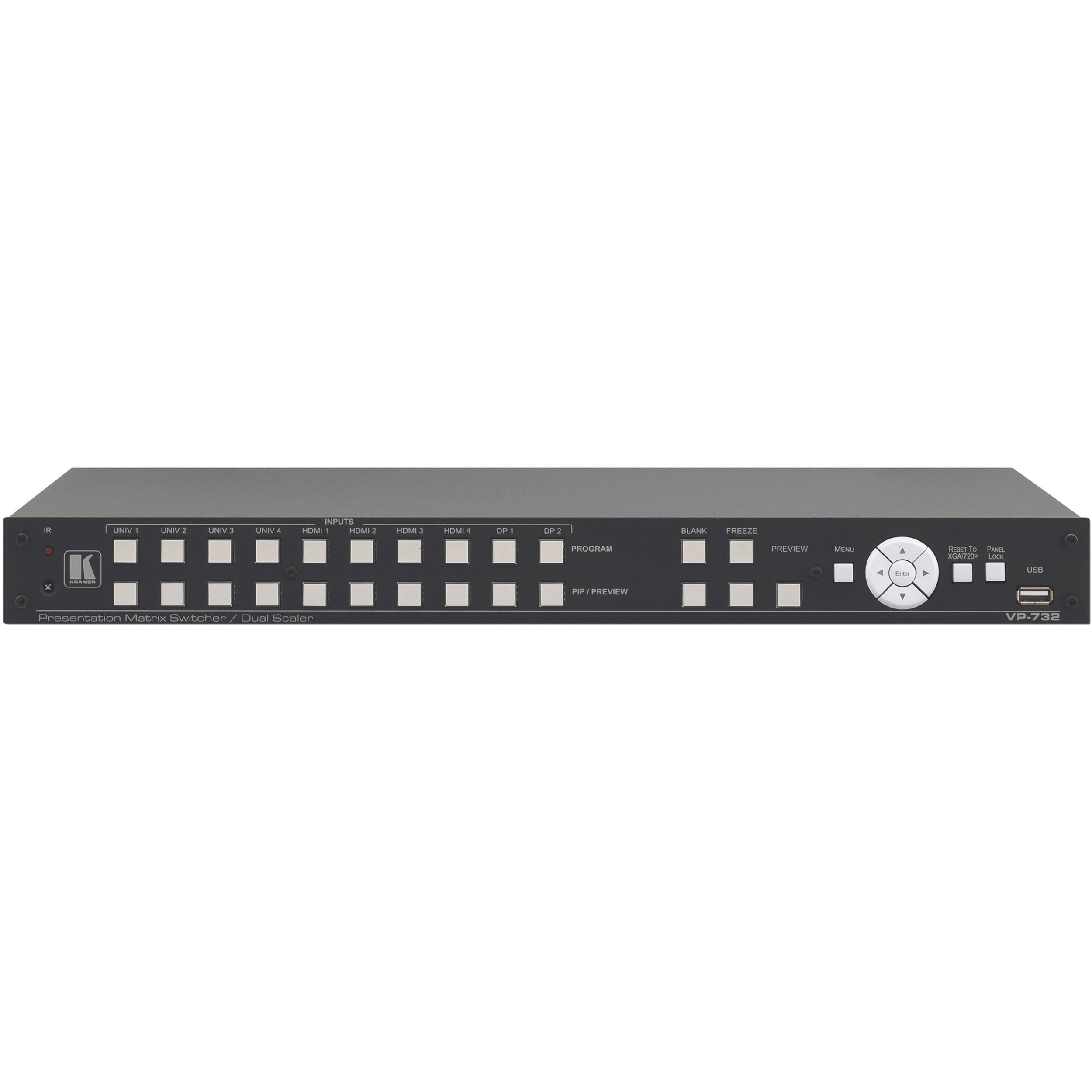 Kramer VP-23C Presentation Switcher 1U Rackmountable w// Rack Ears