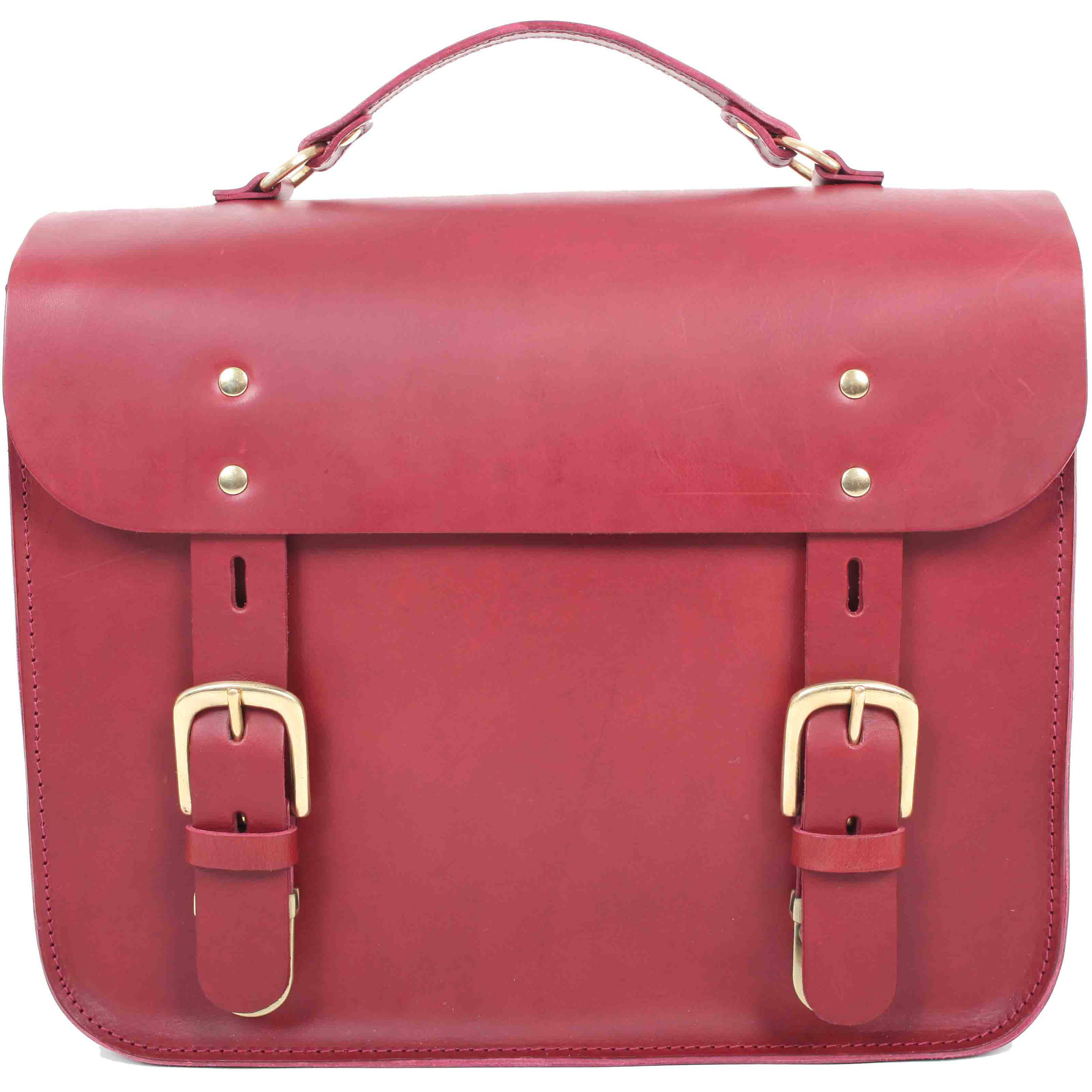 burgundy satchel