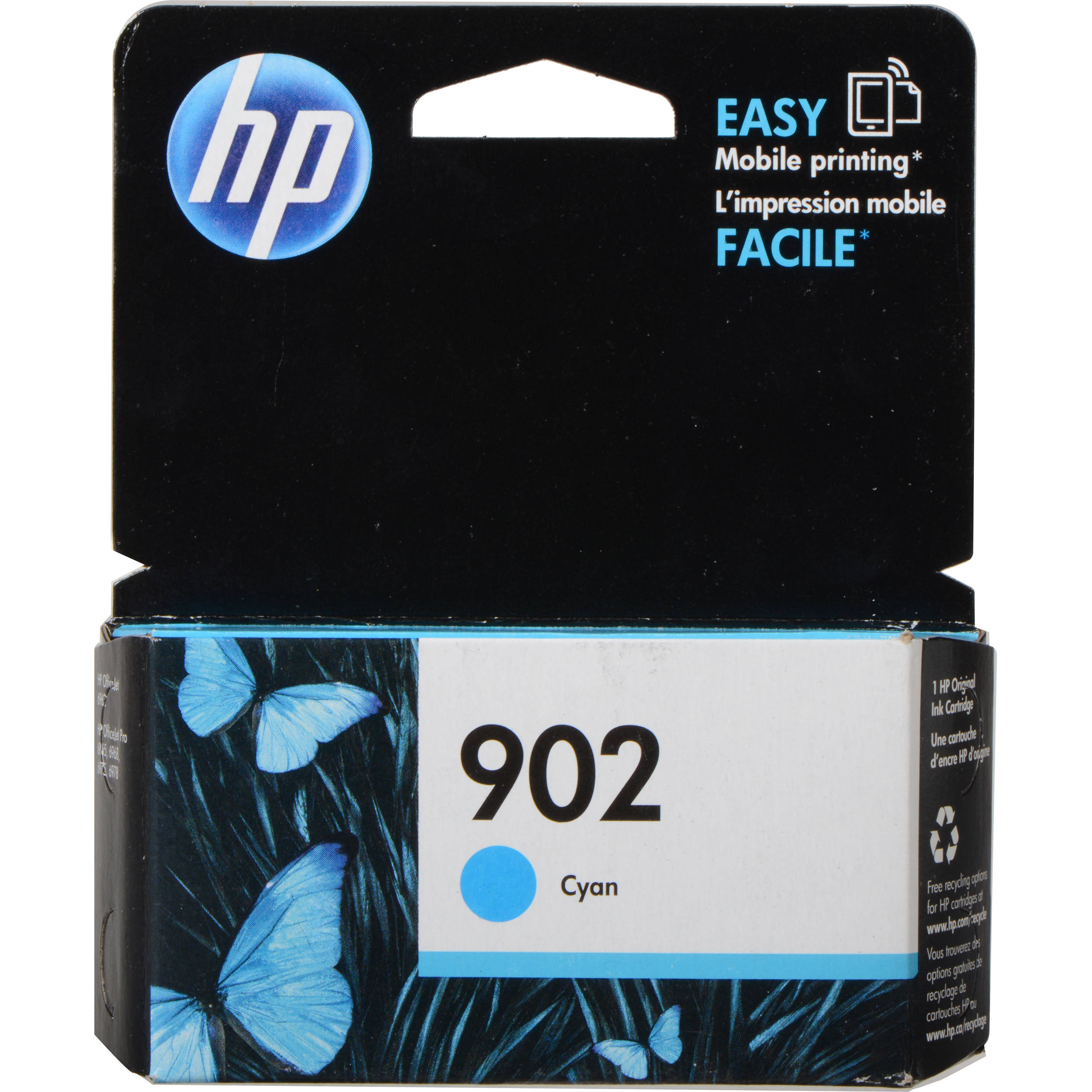 Hp 902 Cyan Ink Cartridge T6l86an 140 B H Photo Video