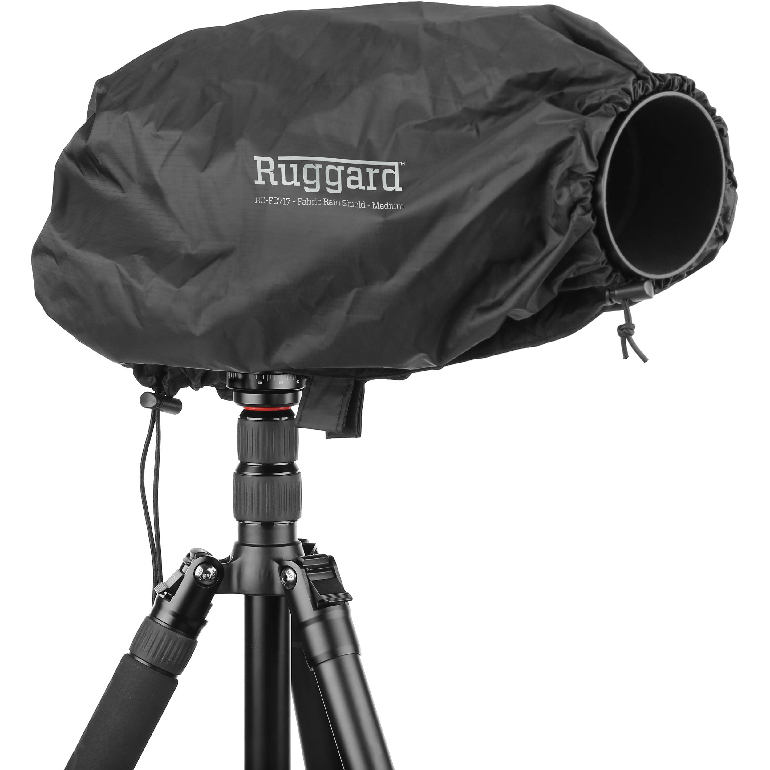 Black Ruggard Fabric Camera Rain Cover