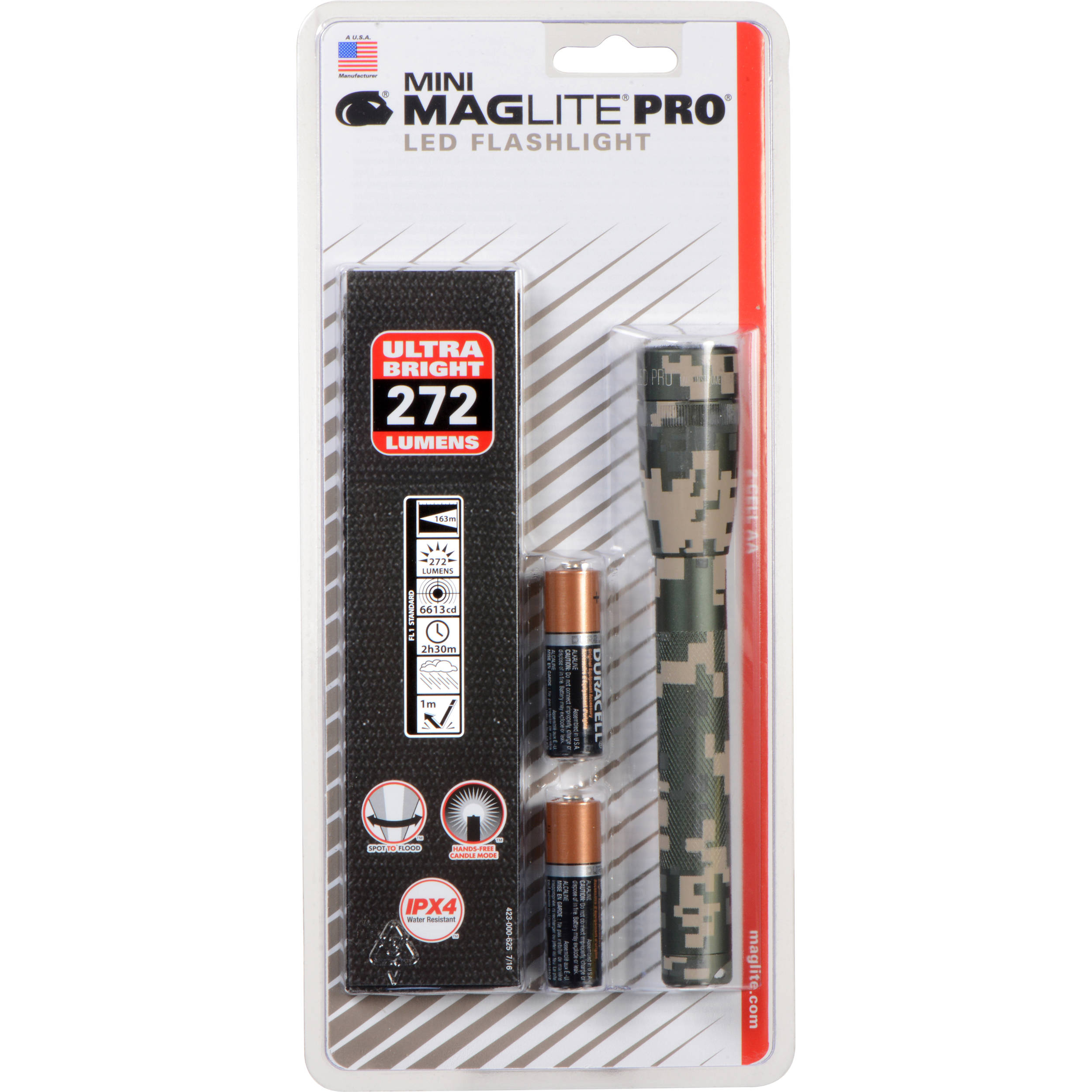 Maglite Mini Maglite Pro 2aa Led Flashlight With Holster Sp2pmrh