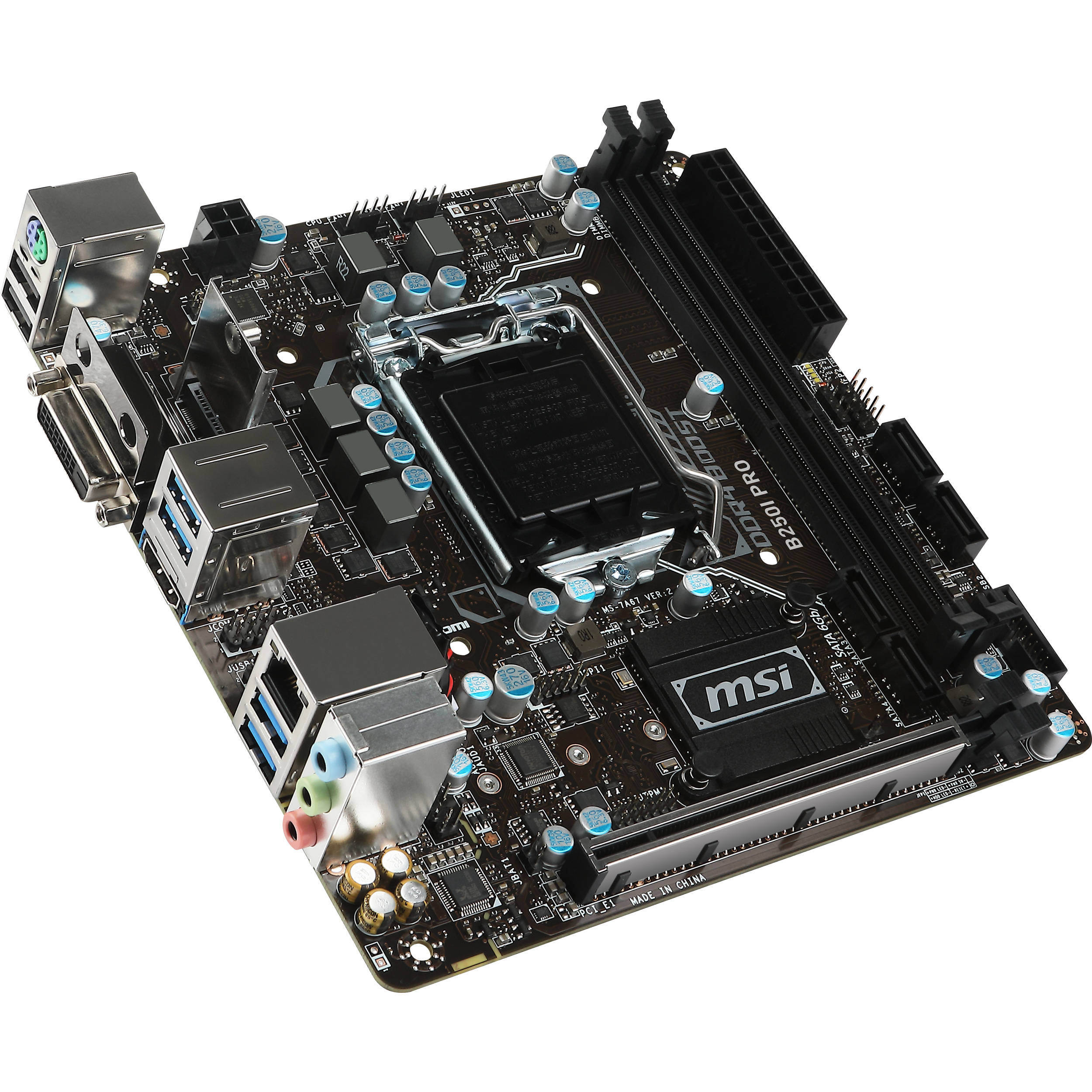 Msi itx. Mini ITX LGA 1151. MSI b250i Pro. Материнская плата MSI b250i Pro. Материнская плата MSI Mini ITX.