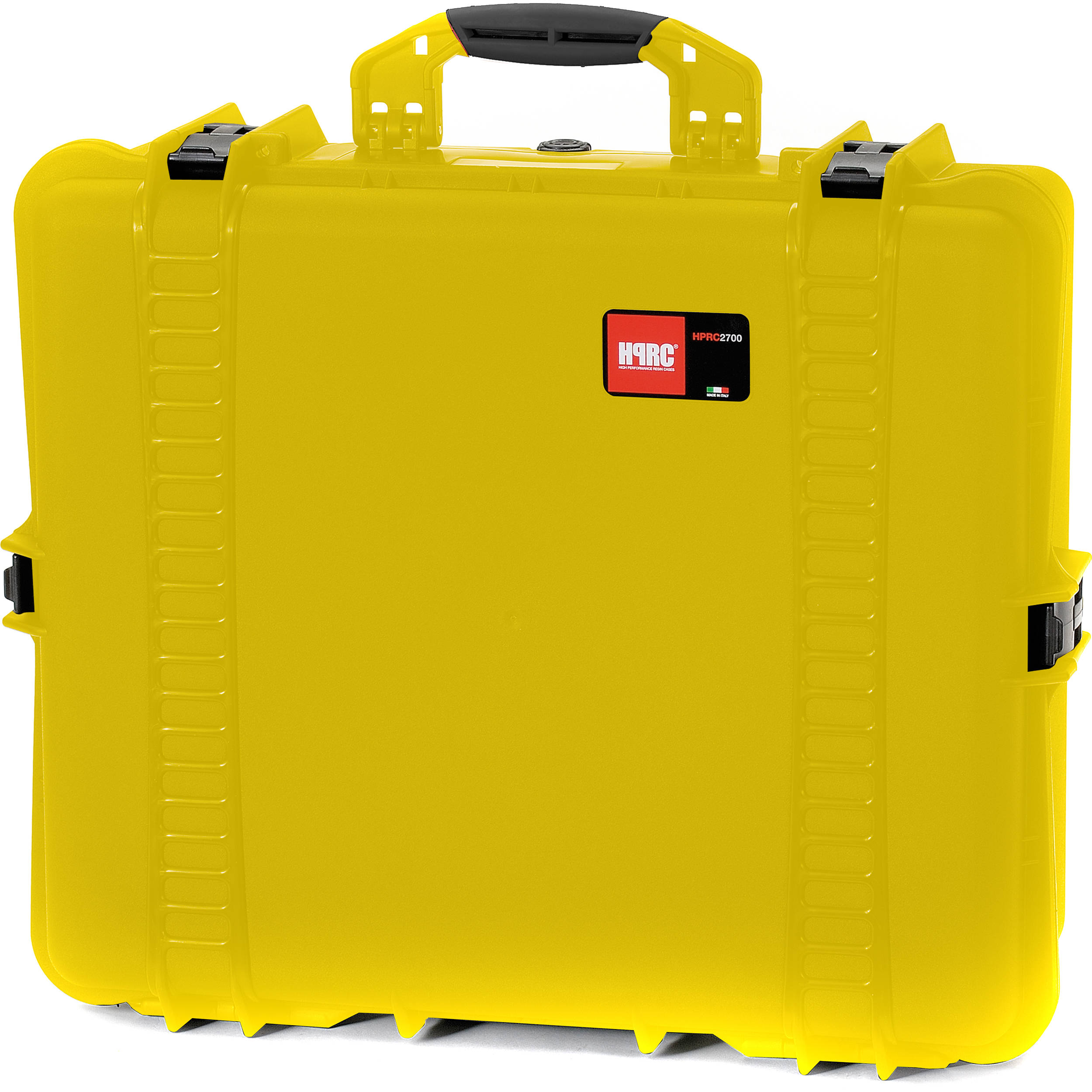 yellow hard case suitcase