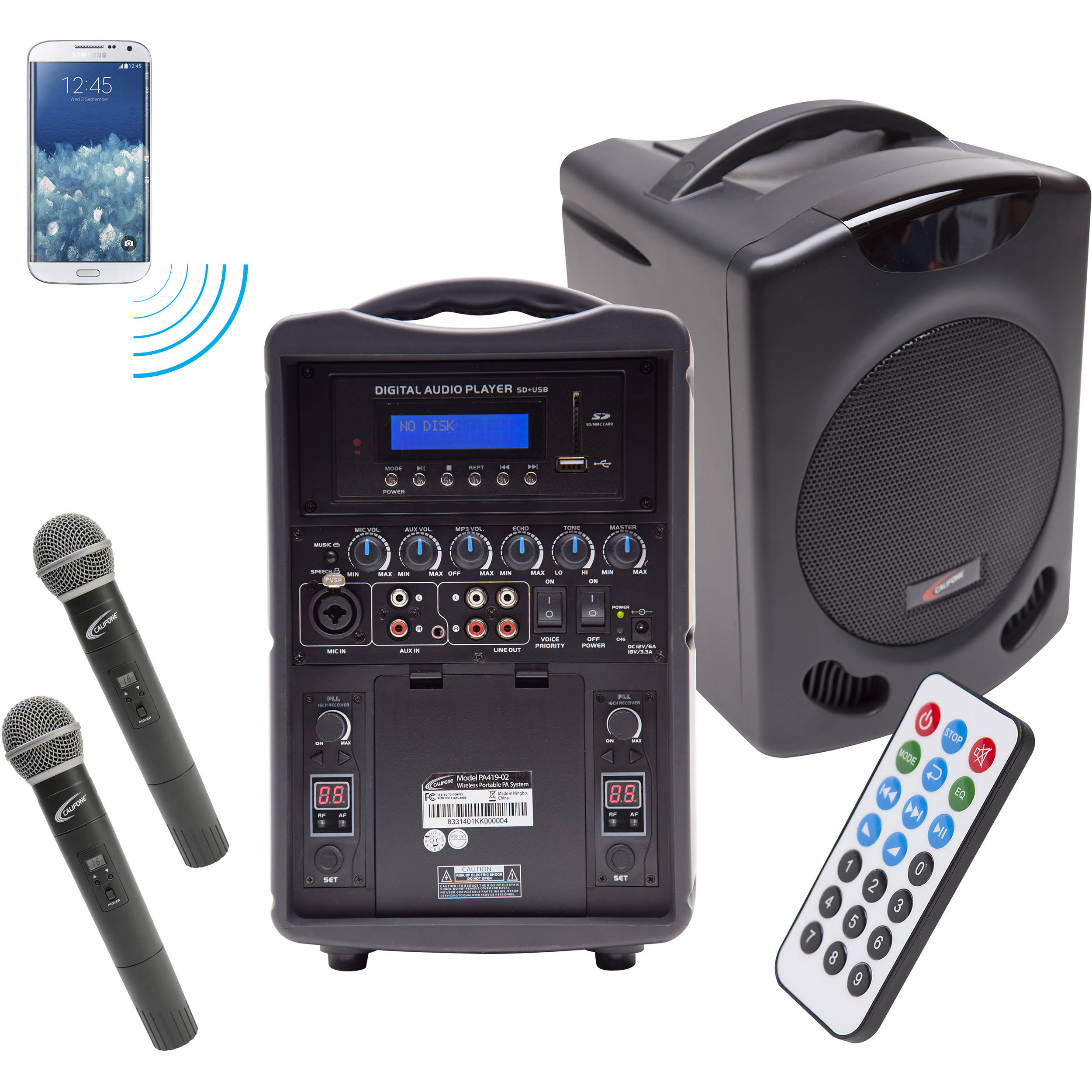 portable wireless mic and speaker