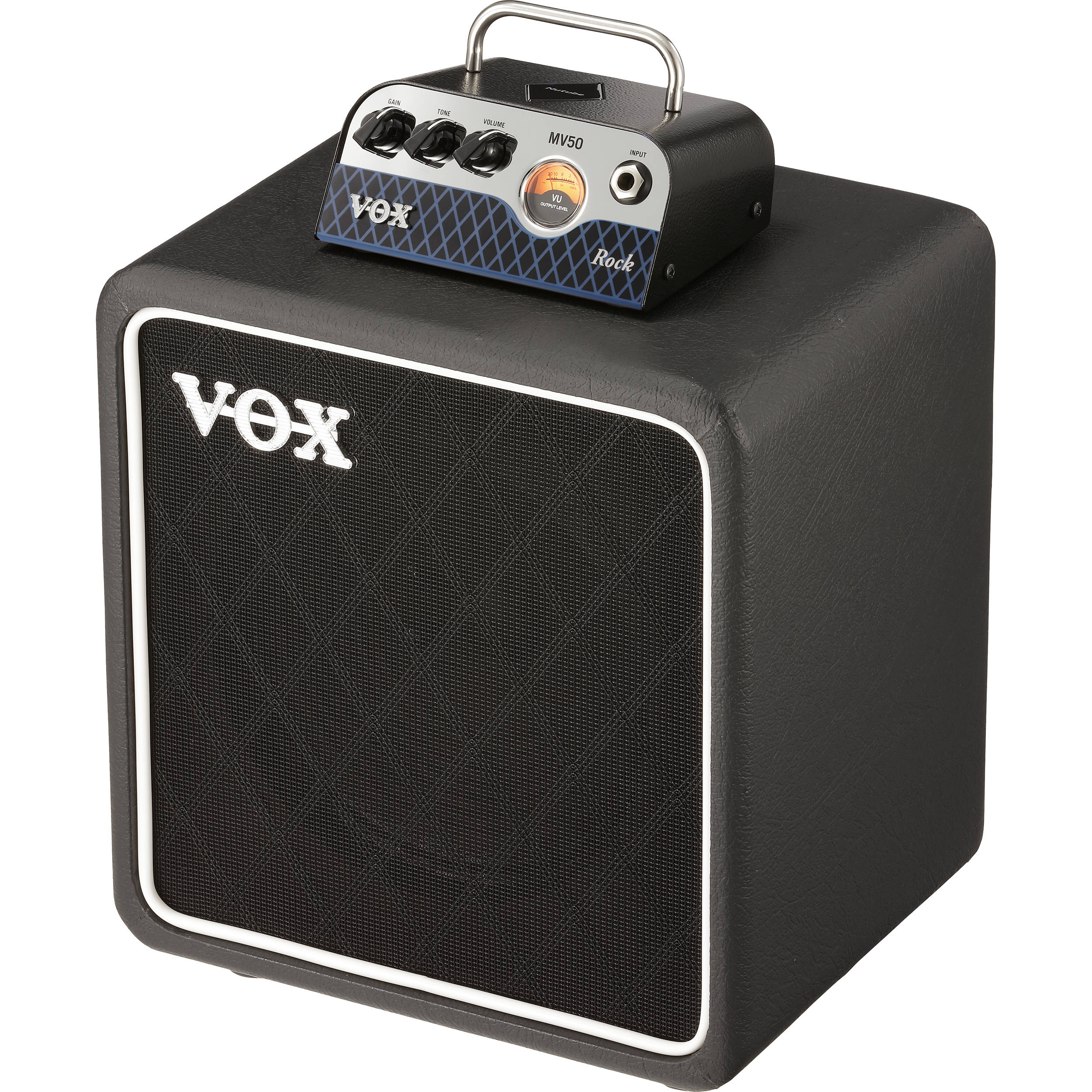 Vox Mv50 Rock Set Amplifier Head And Speaker Cabinet Mv50crset