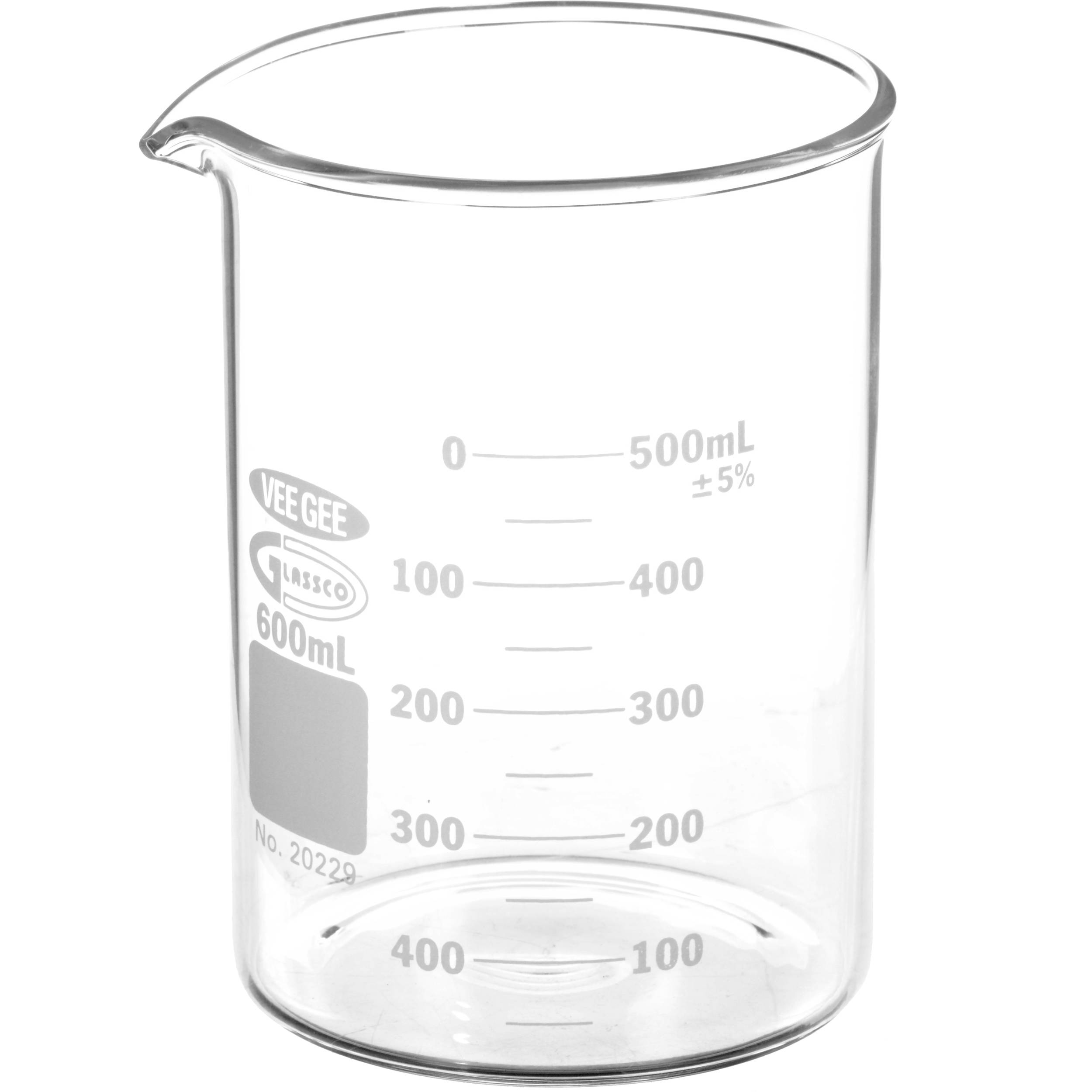 Photographers' Formulary Glass Beaker - 600ml 09-0095 B&H Photo