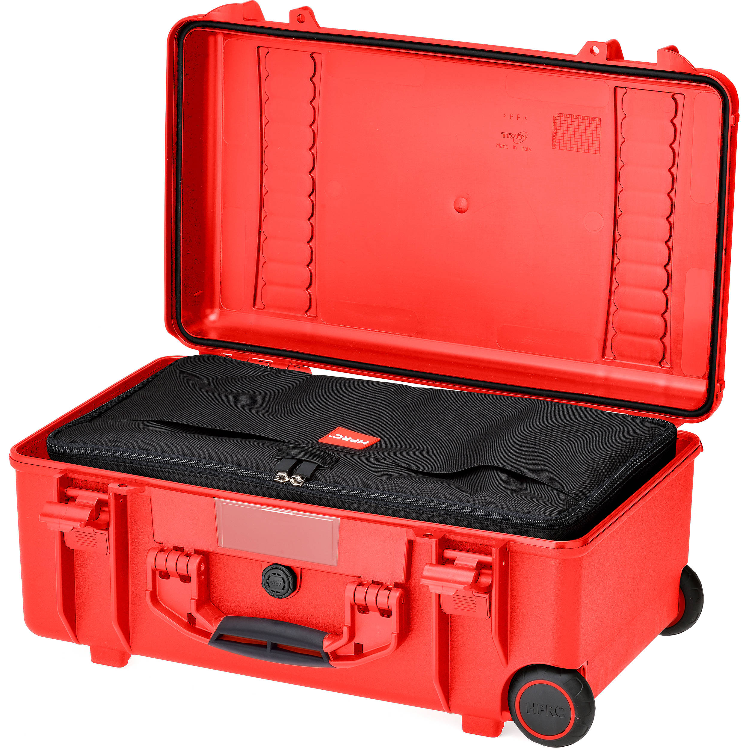 red hard case suitcase