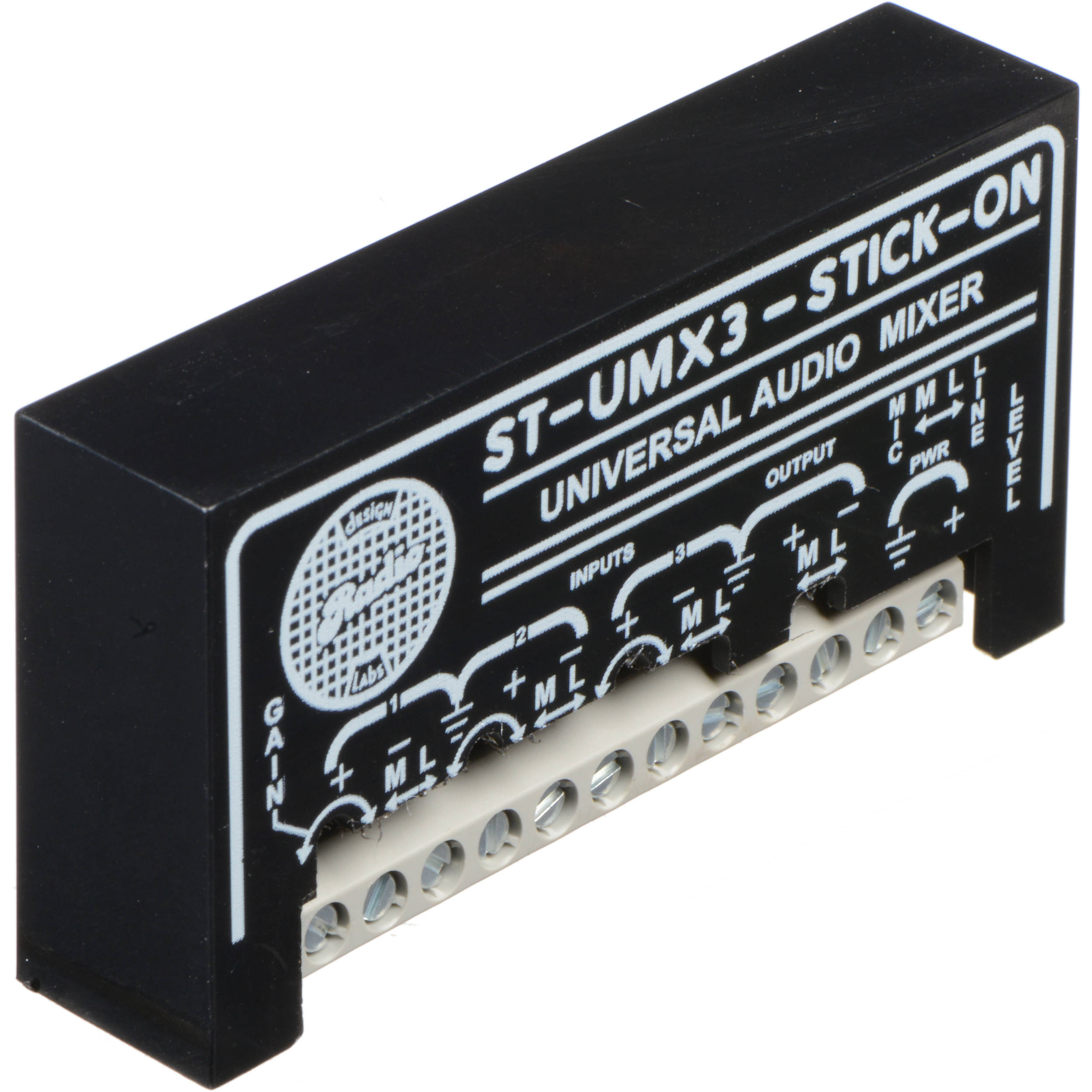 Rdl St Umx3 3 Channel Microphone And Line Level Miniature Audio Mixer Rdl St Umx3 3 Channel Microphone And Line Level Miniature Audio Mixer