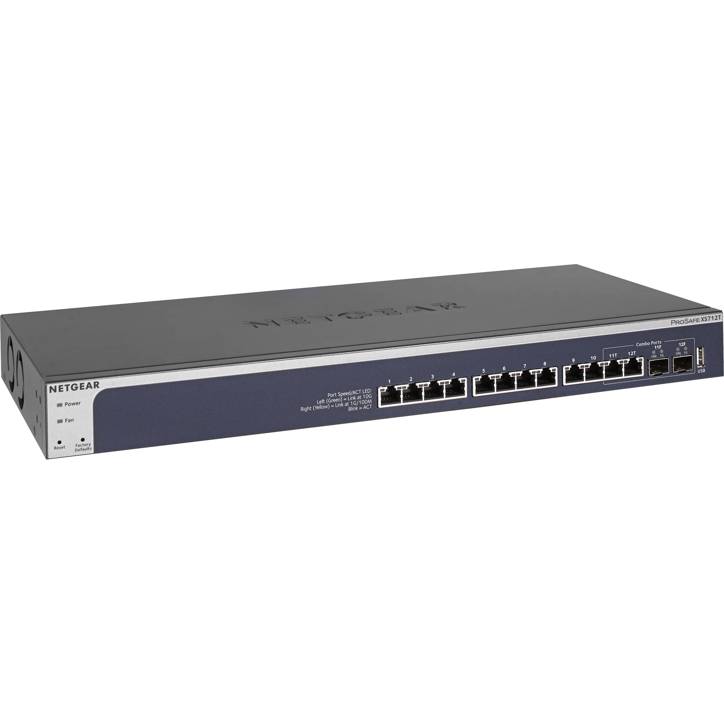 Netgear Prosafe Xs712t 12 Port 10 Gigabit Ethernet Smart Managed Switch