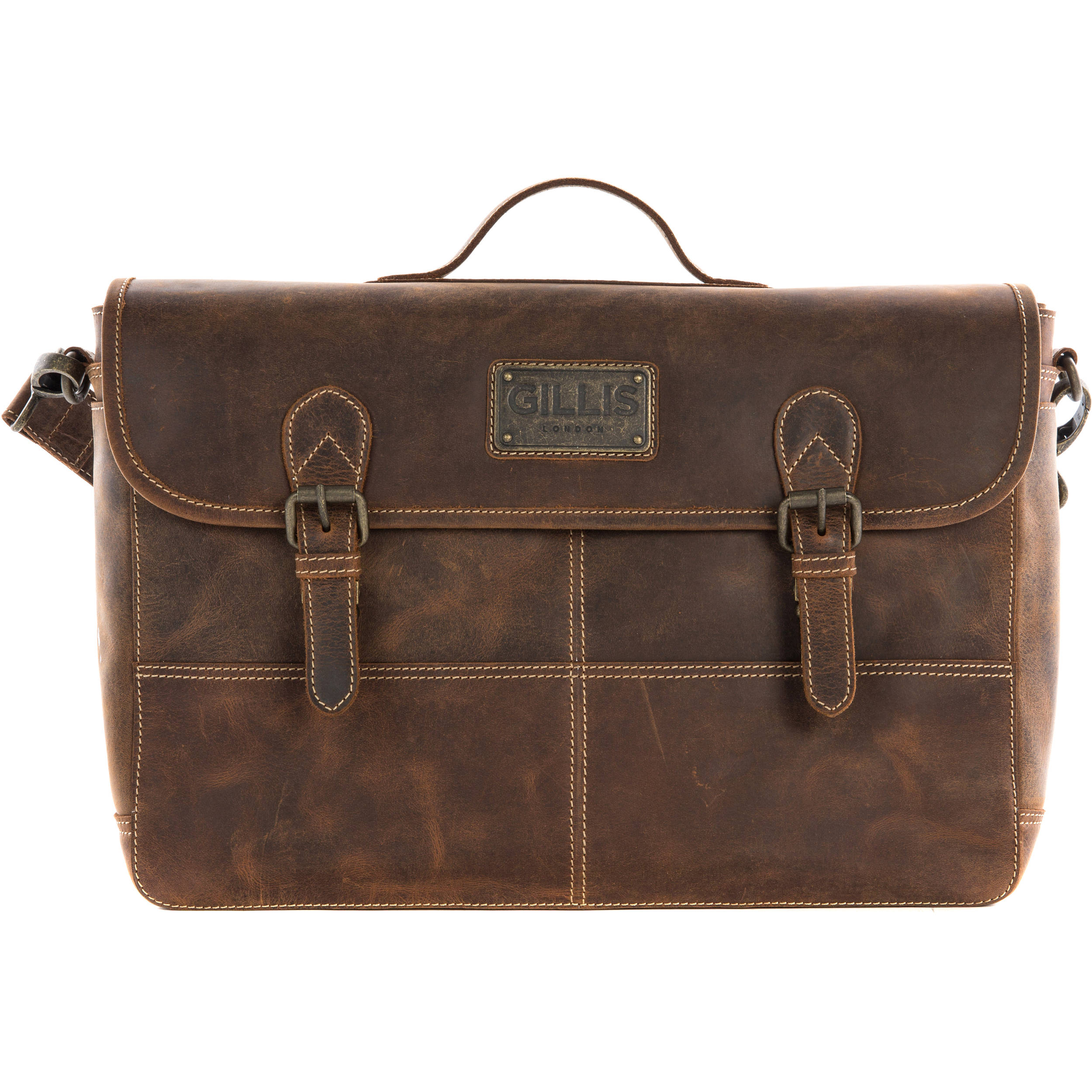 Gillis London Trafalgar Satchel Camera Bag Brown Vintage Leather