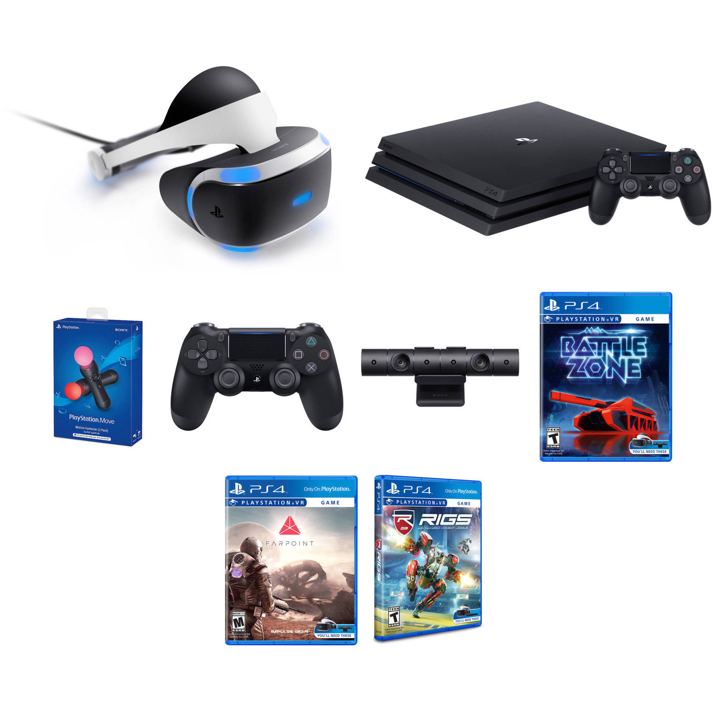 playstation 4 console with vr bundle