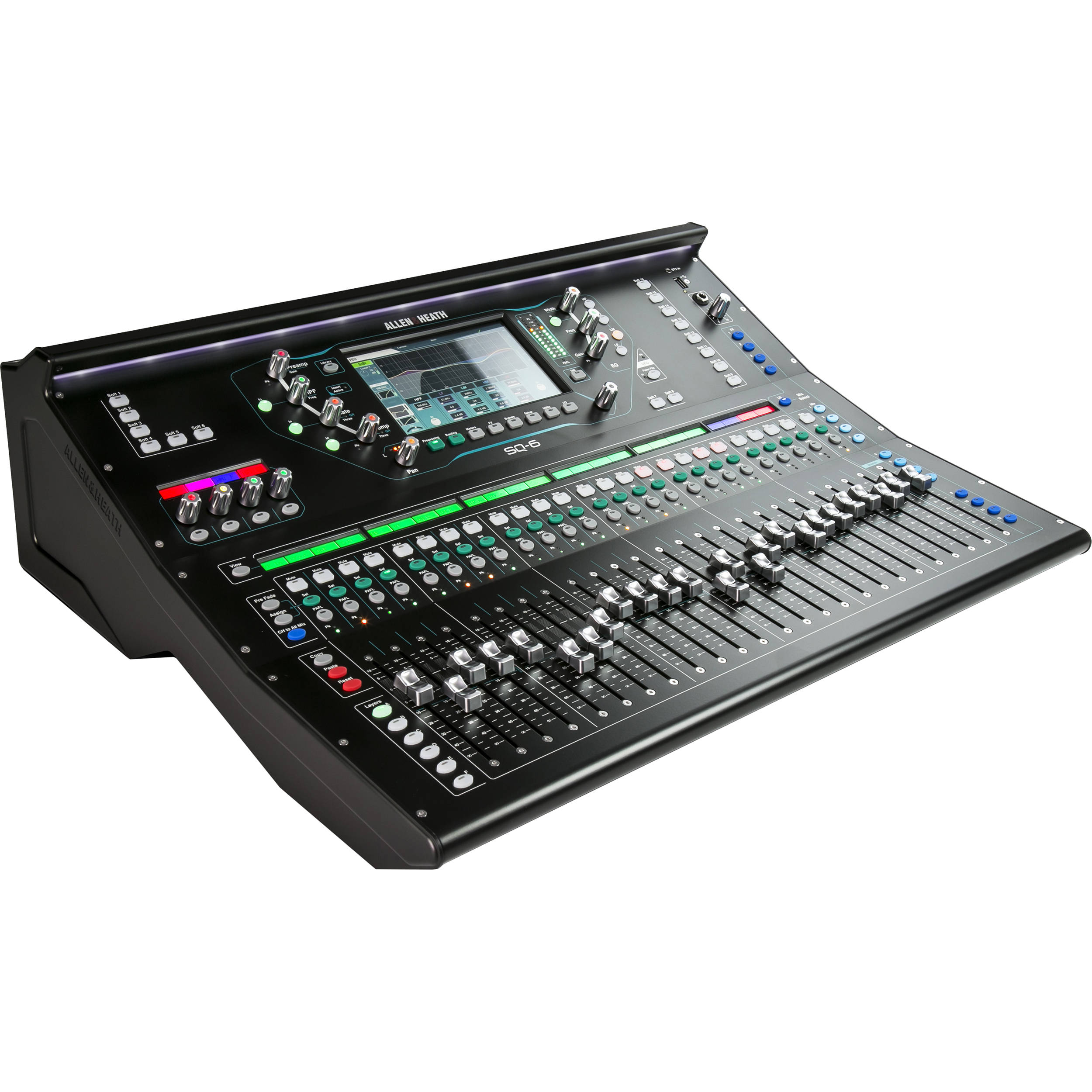 Allen Heath Sq 6 48 Channel 36 Bus Digital Mixer With 24 1 Motorized Faders