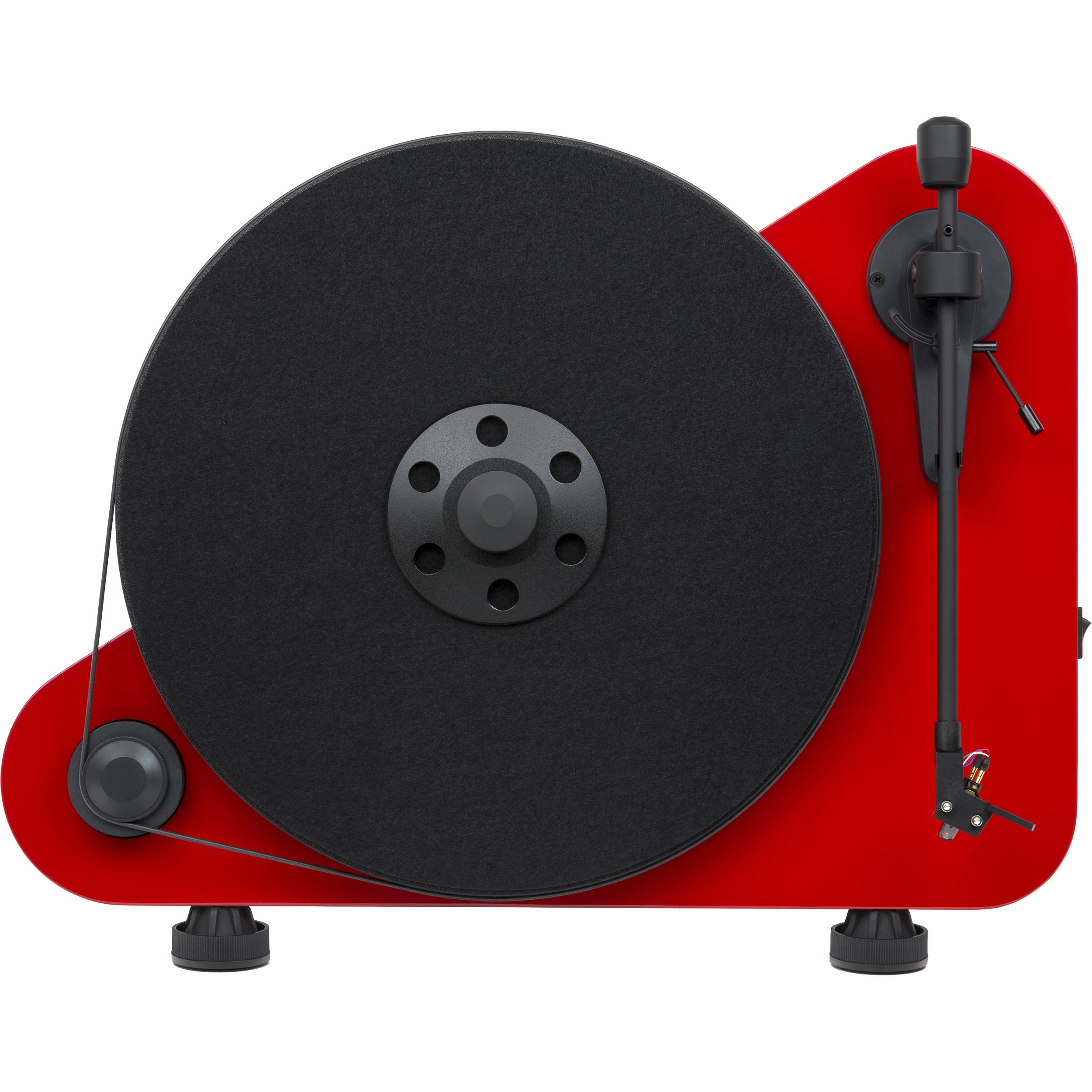 Pro Ject Audio Systems VT E BT R Vertical Turntable with Bluetooth (High Gloss Red) Pro Ject Audio Systems VT E BT R Vertical Turntable with Bluetooth (High Gloss Red)