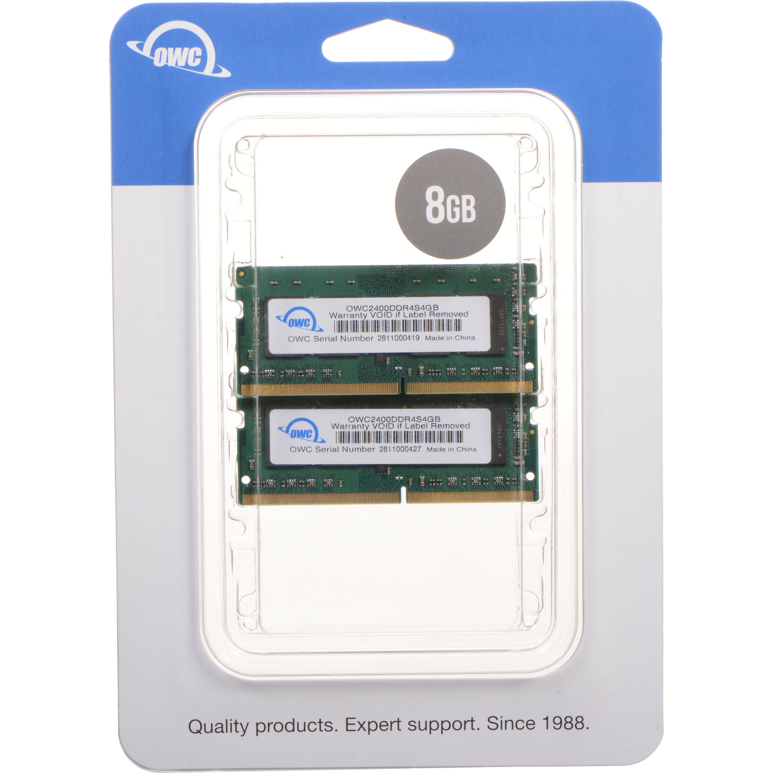 Owc 8gb Ddr4 2400 Mhz Sodimm Memory Upgrade Kit Owc2400ddr4s08p