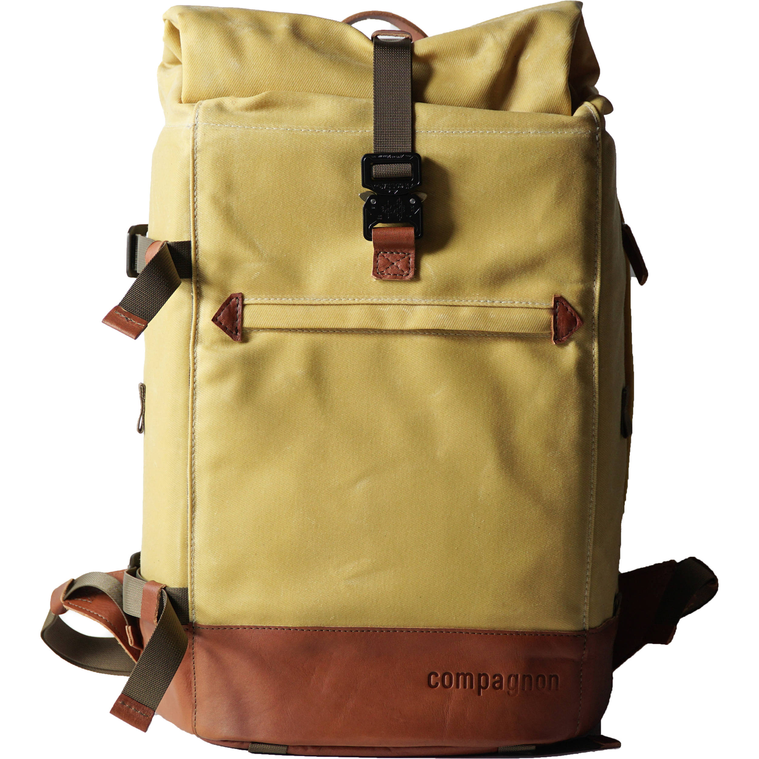 light yellow backpack