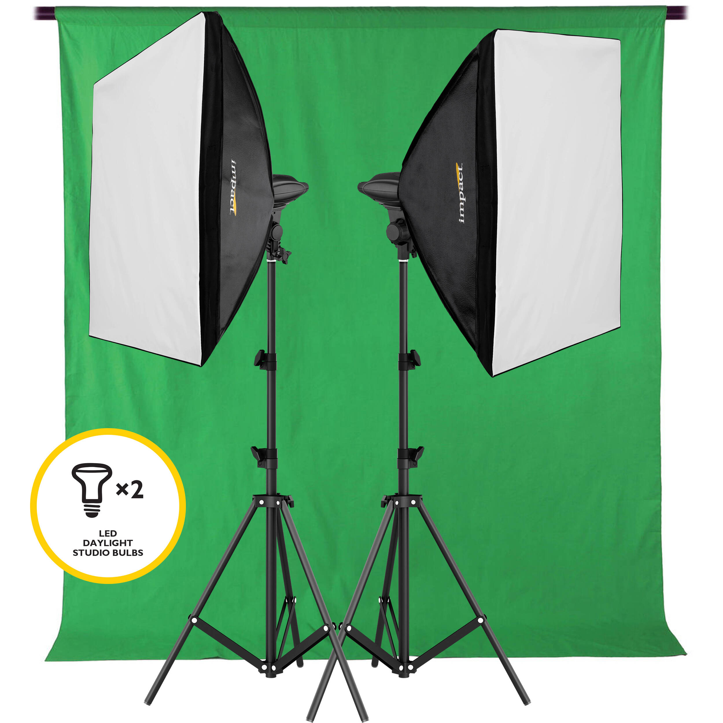 Impact Led Softbox Two Light Kit Impact Led Softbox Two Light Kit