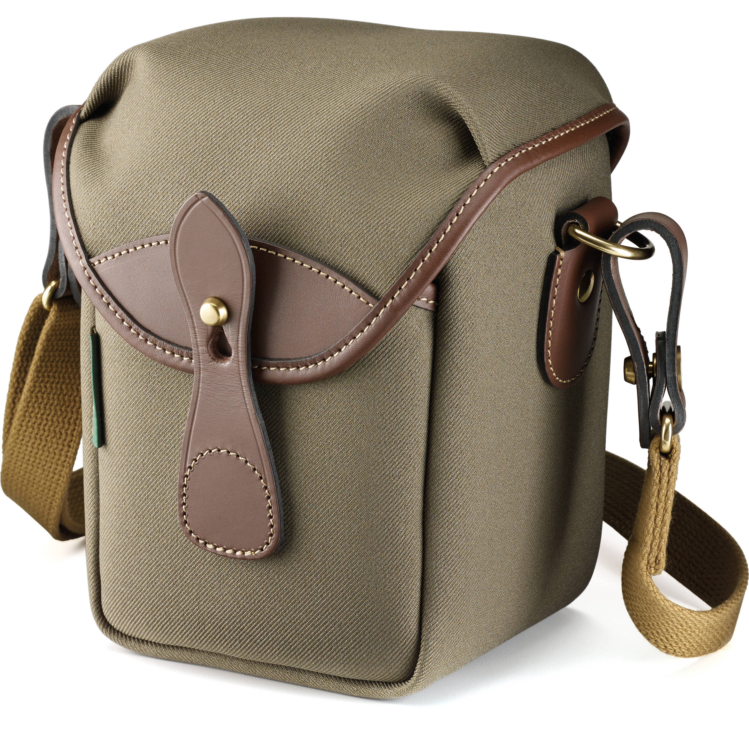 Billingham 72 Small Camera Bag Sage Fibrenyte Chocolate Leather