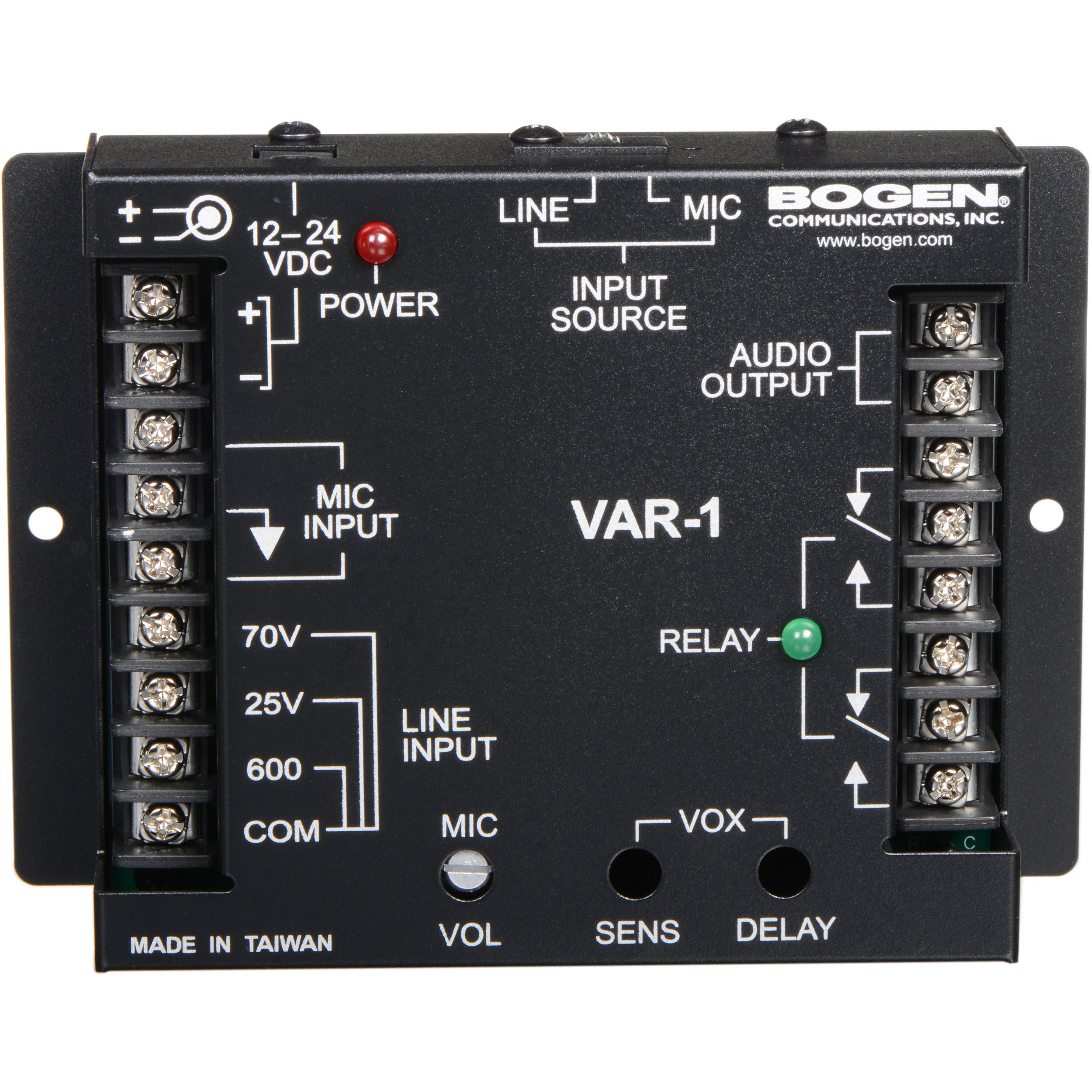 Bogen Communications Var1 Voice Activated Relay For 70v Paging Systems