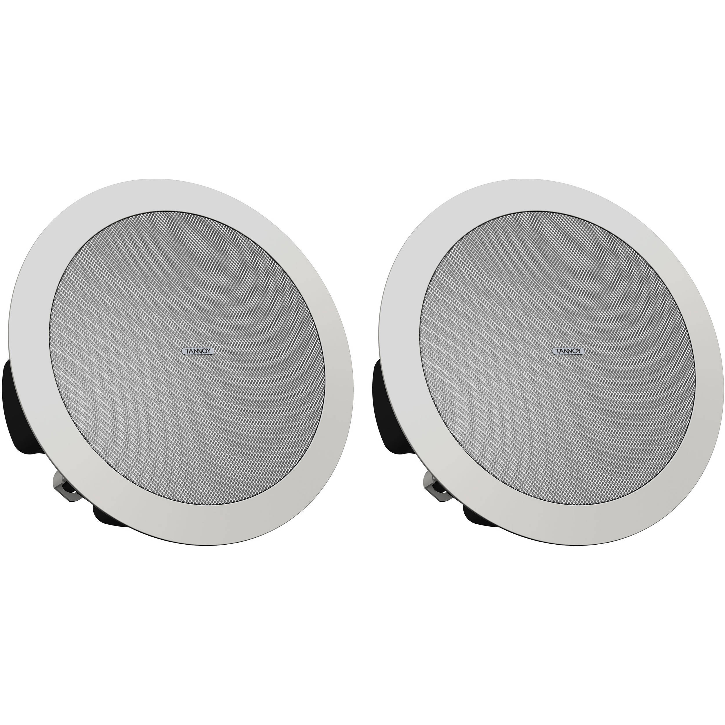 Tannoy Cvs 4 Micro Coaxial In Ceiling Loudspeaker With Shallow Back Can Pair 4 White