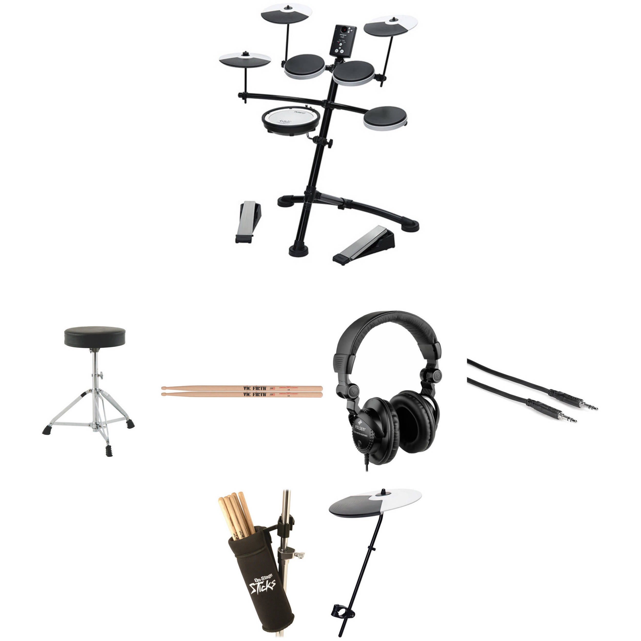 Roland Td 1kv V Drum Electronic Drum Kit Value Bundle B H Photo