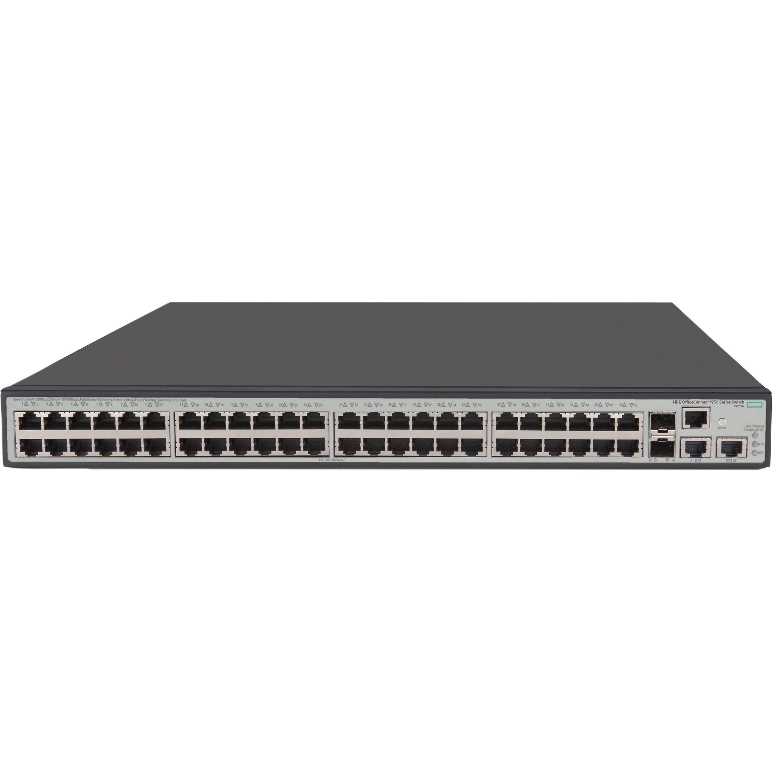 Hp Jg963a 48 Port Gigabit Poe Managed Switch Jg963a Aba B H