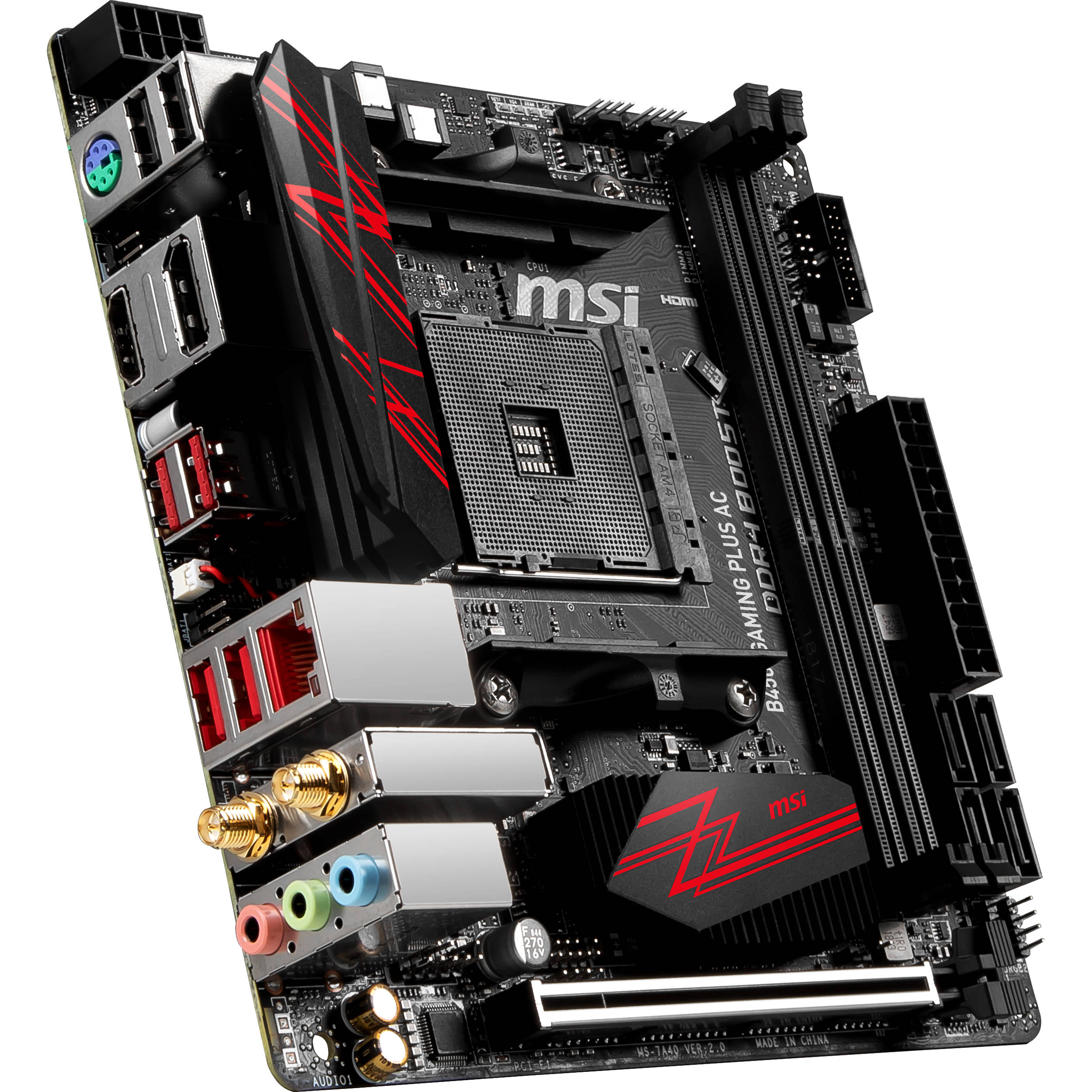MSI B450I Gaming Plus AC AM4 Mini-ITX 