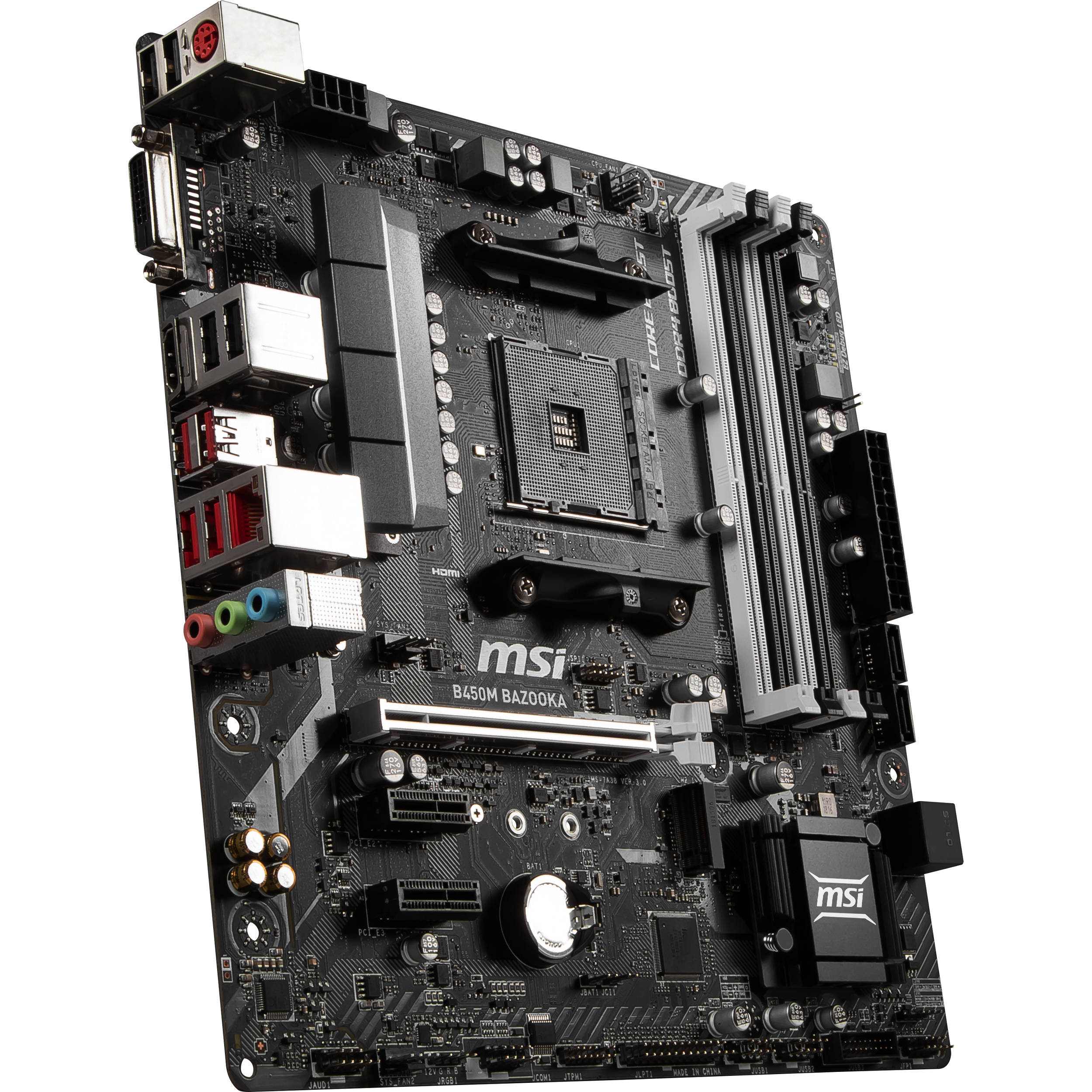White Motherboard B450m