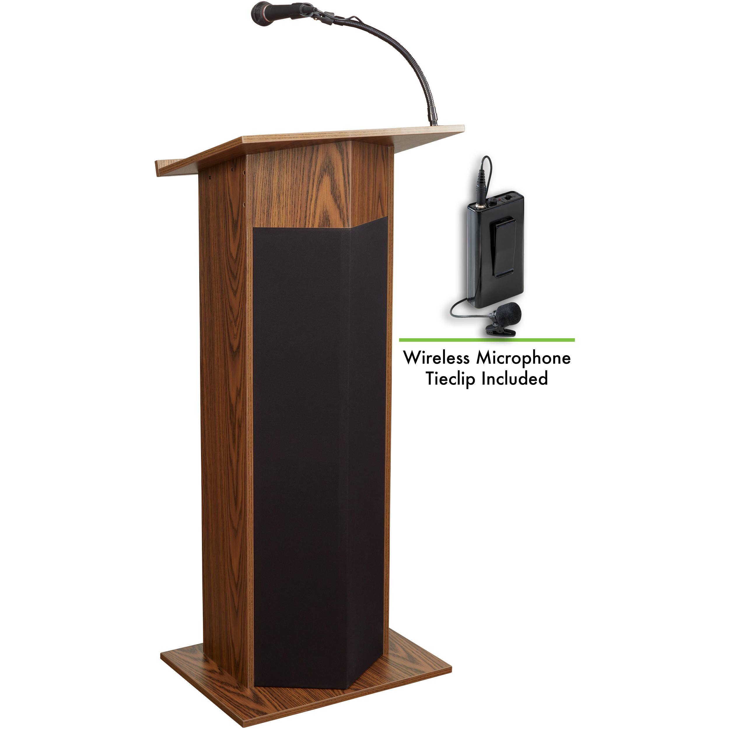 OEF Furnishings Floor Standing Lectern Podium Medium Oak