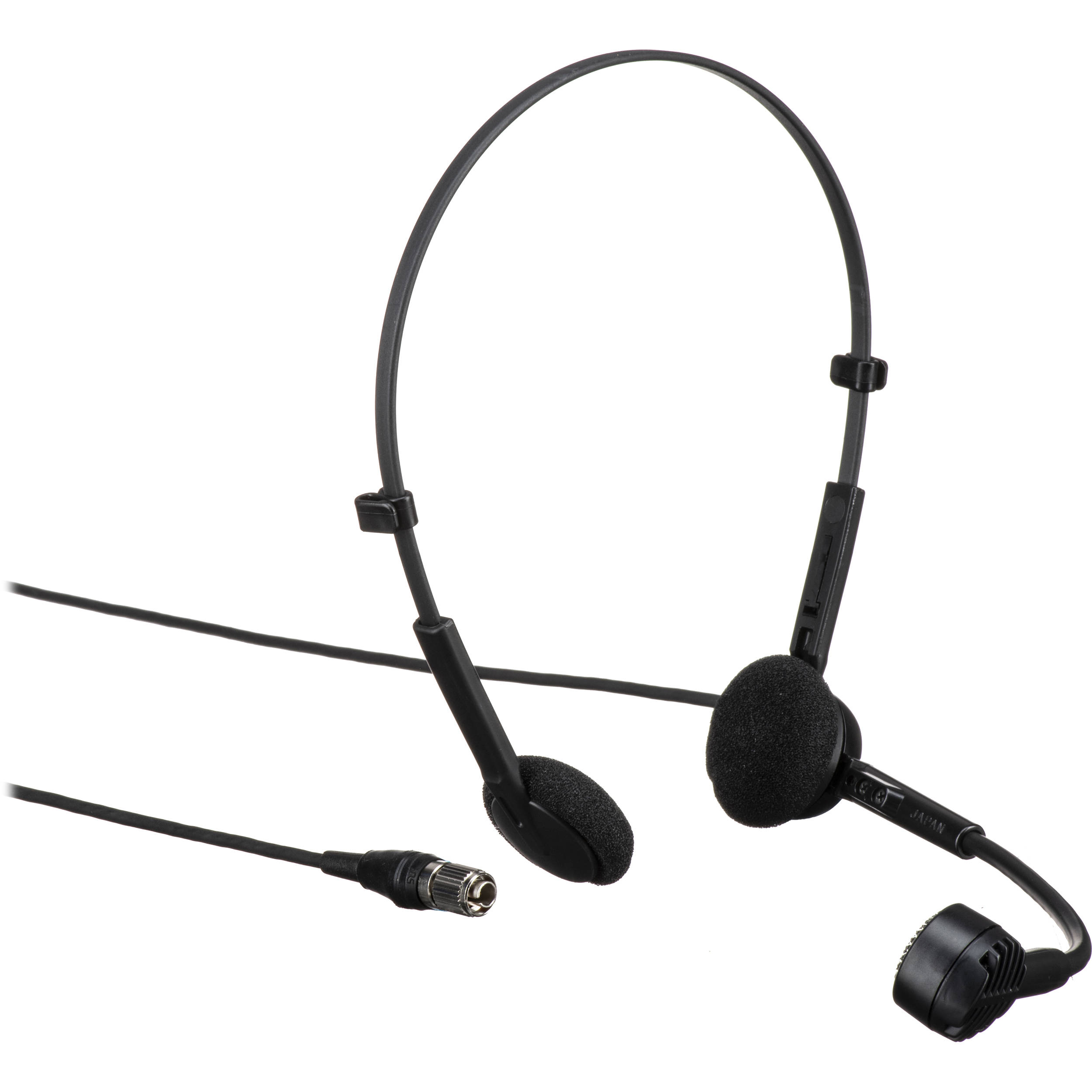 audio headphone with attached microphone