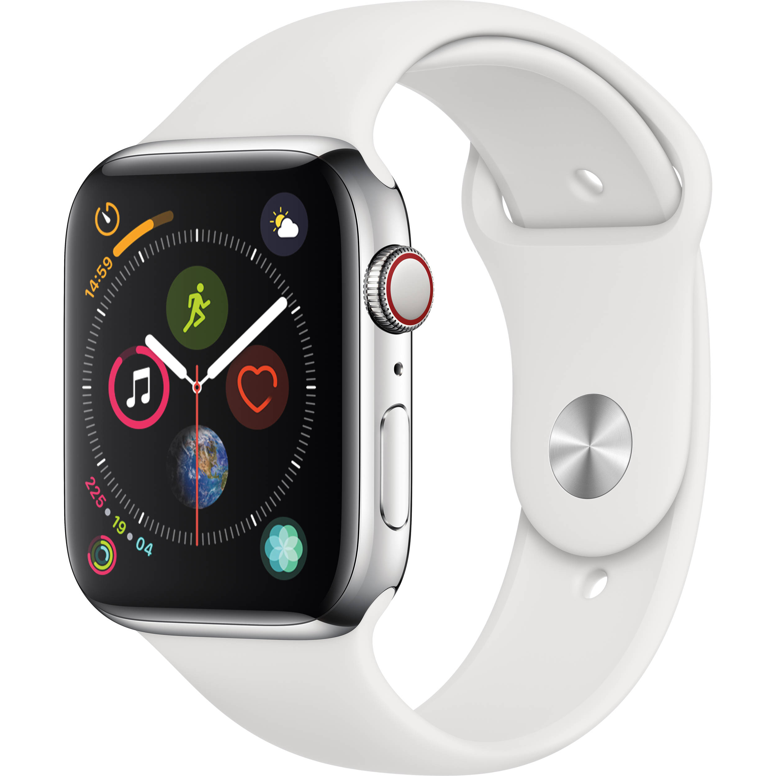 apple watch series 4 stainless steel 44mm case with sport band