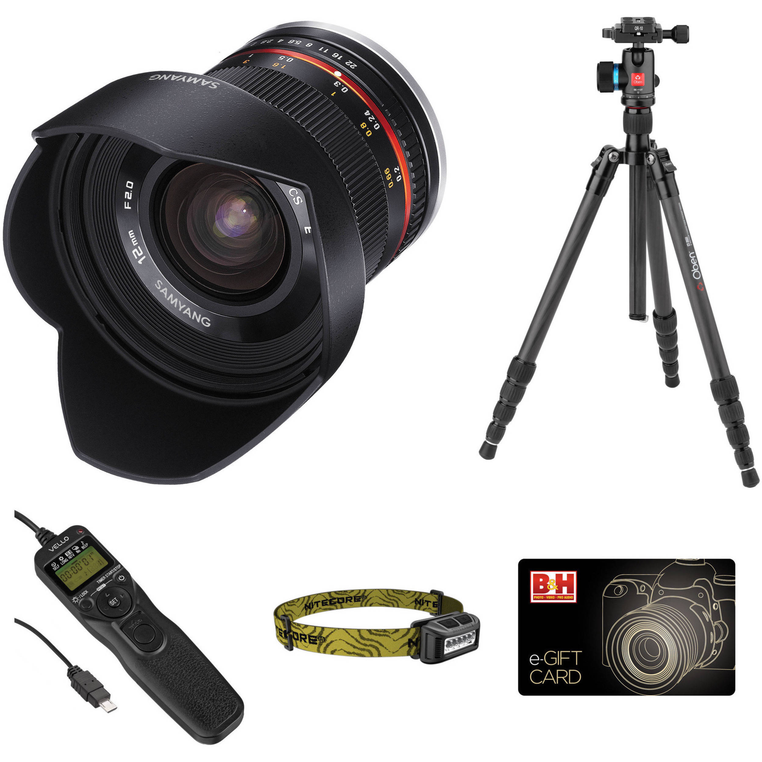 Samyang 12mm F 2 Ncs Cs Lens Astrophotography Kit For Sony E