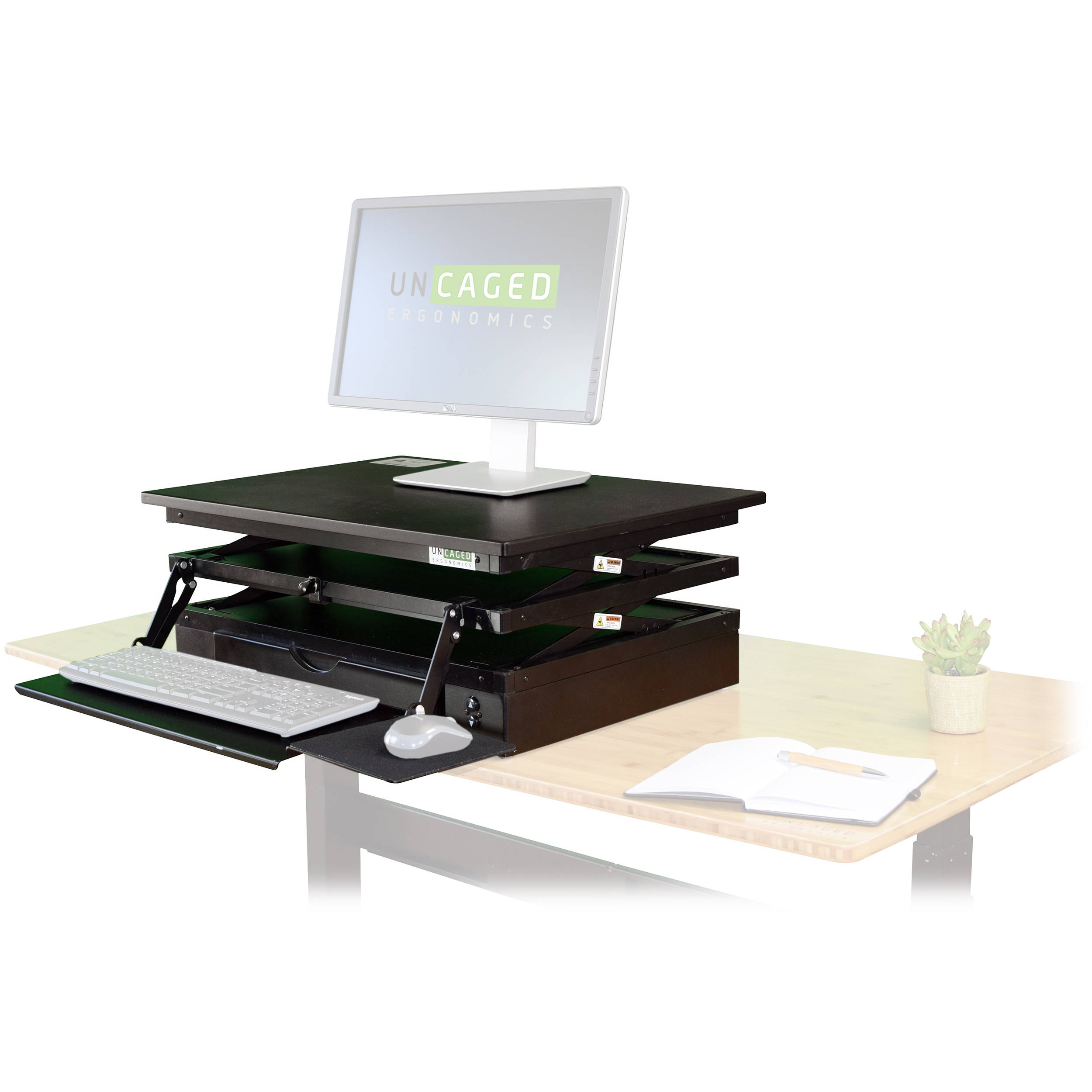 Uncaged Ergonomics Electric Changedesk Stand Up Converter Cde