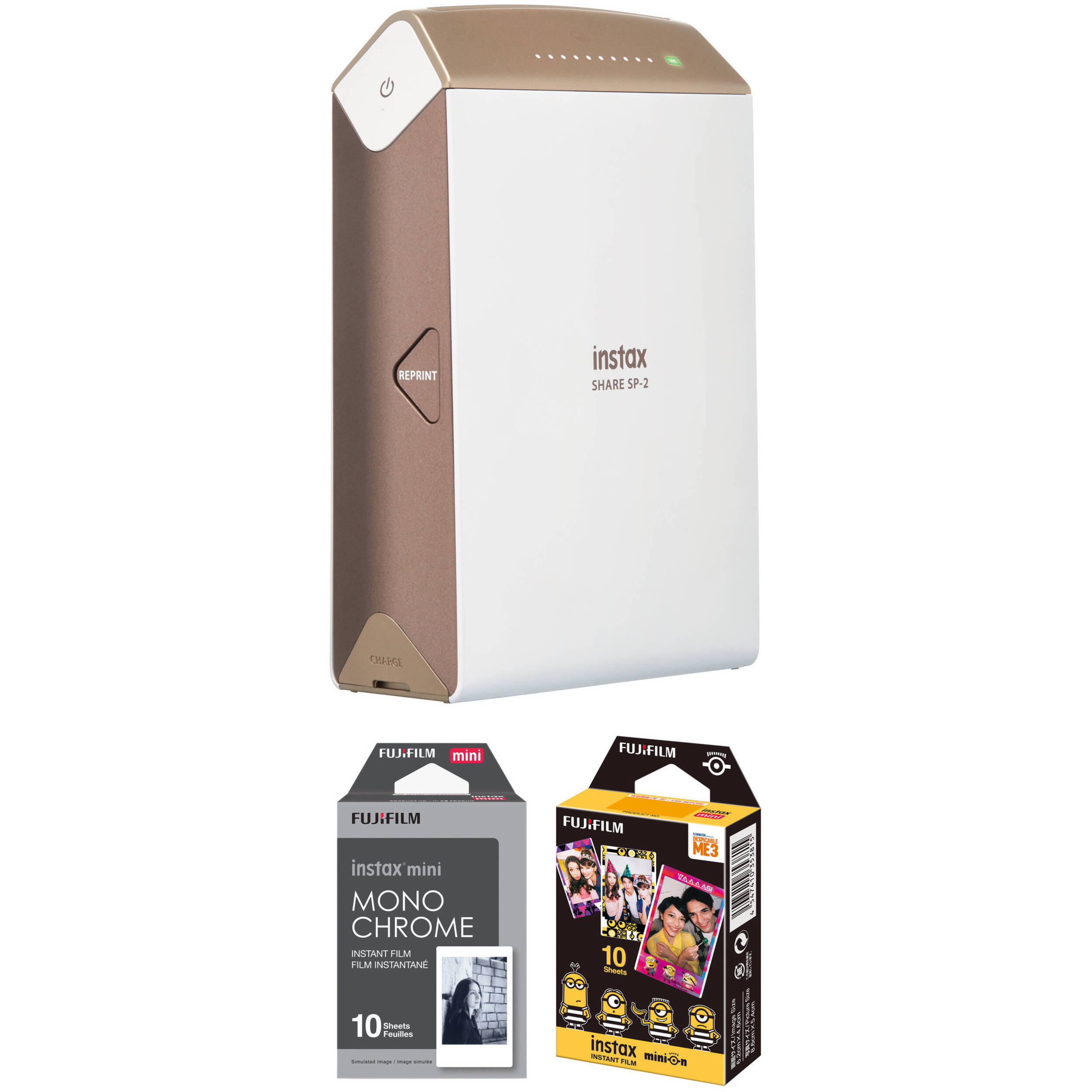 NEW Fujifilm Smartphone printer INSTAX SHARE SP-2 GOLD from Japan F//S