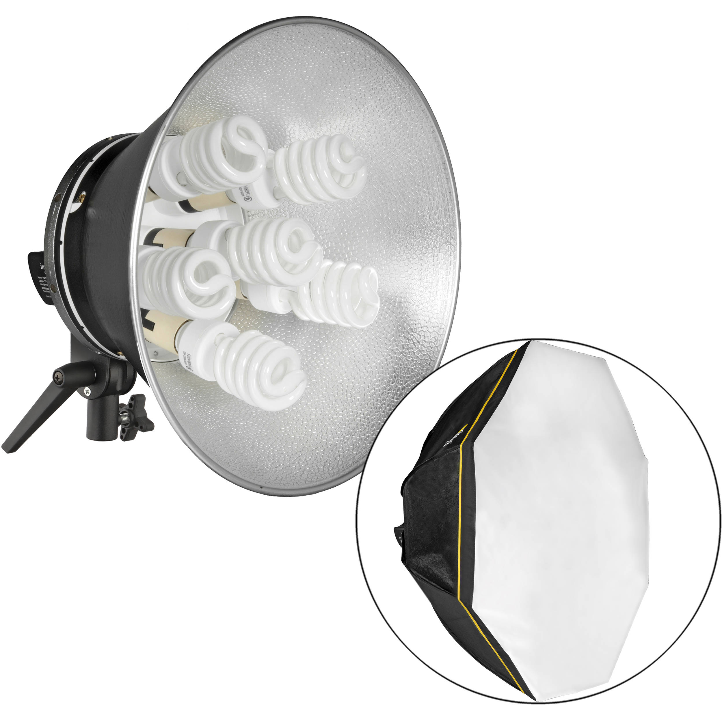 Impact Octacool 6 Fluorescent Light Kit With Octabox Lamps Impact Octacool 6 Fluorescent Light Kit With Octabox Lamps