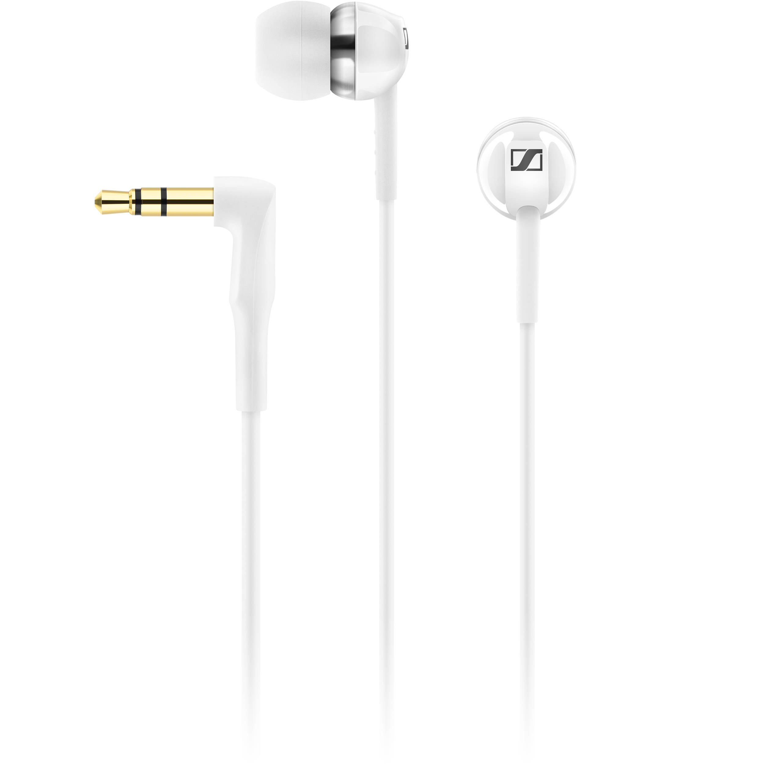 white earphones